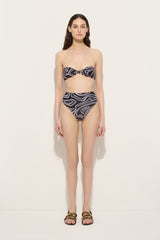 Labirinto Print Bandeau Bikini Top
 WOMAN Pucci