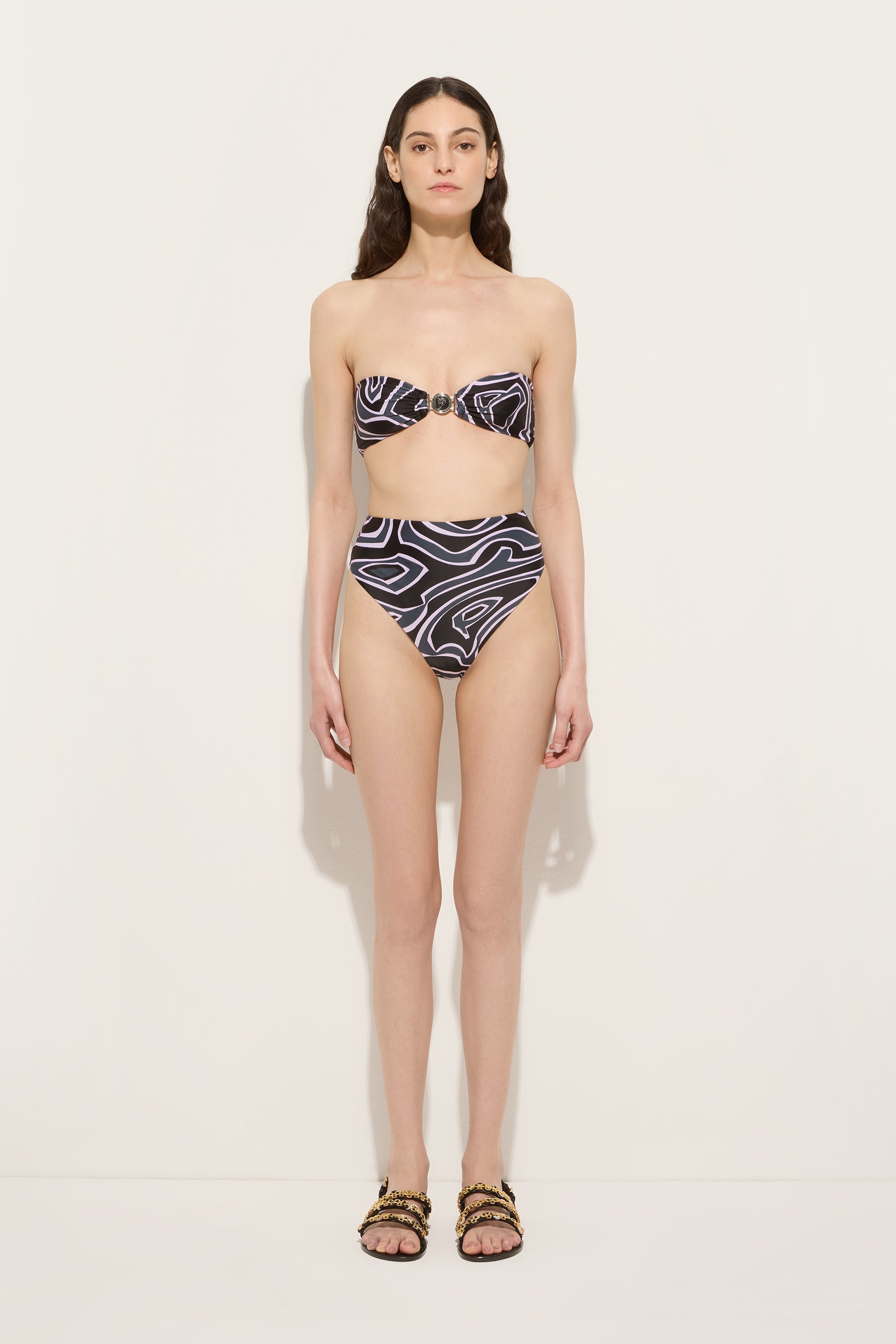 Labirinto Print High-Waisted Bikini Bottom
 WOMAN Pucci