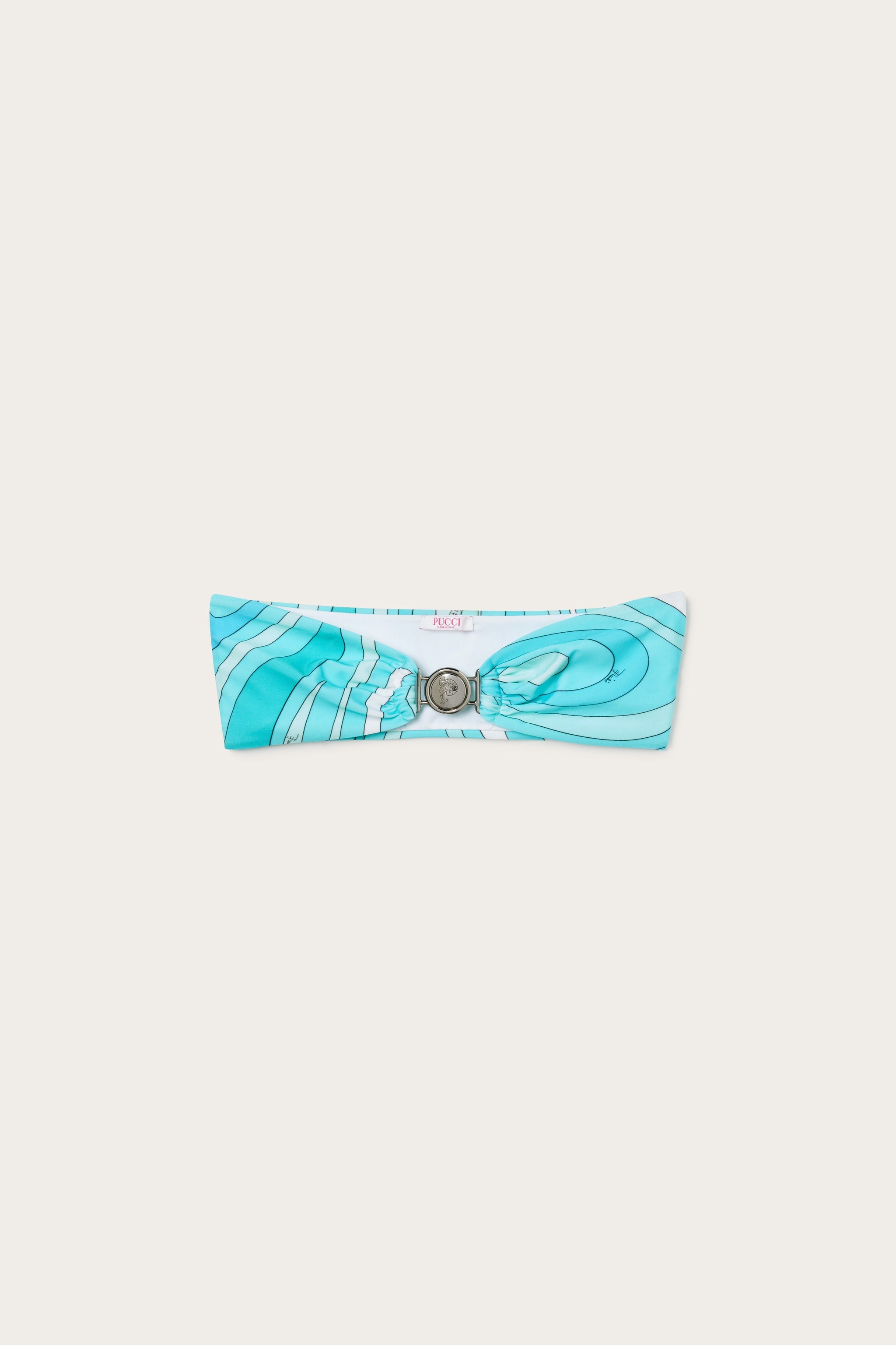 Marmo Print Bandeau Bikini Top
 WOMAN Pucci