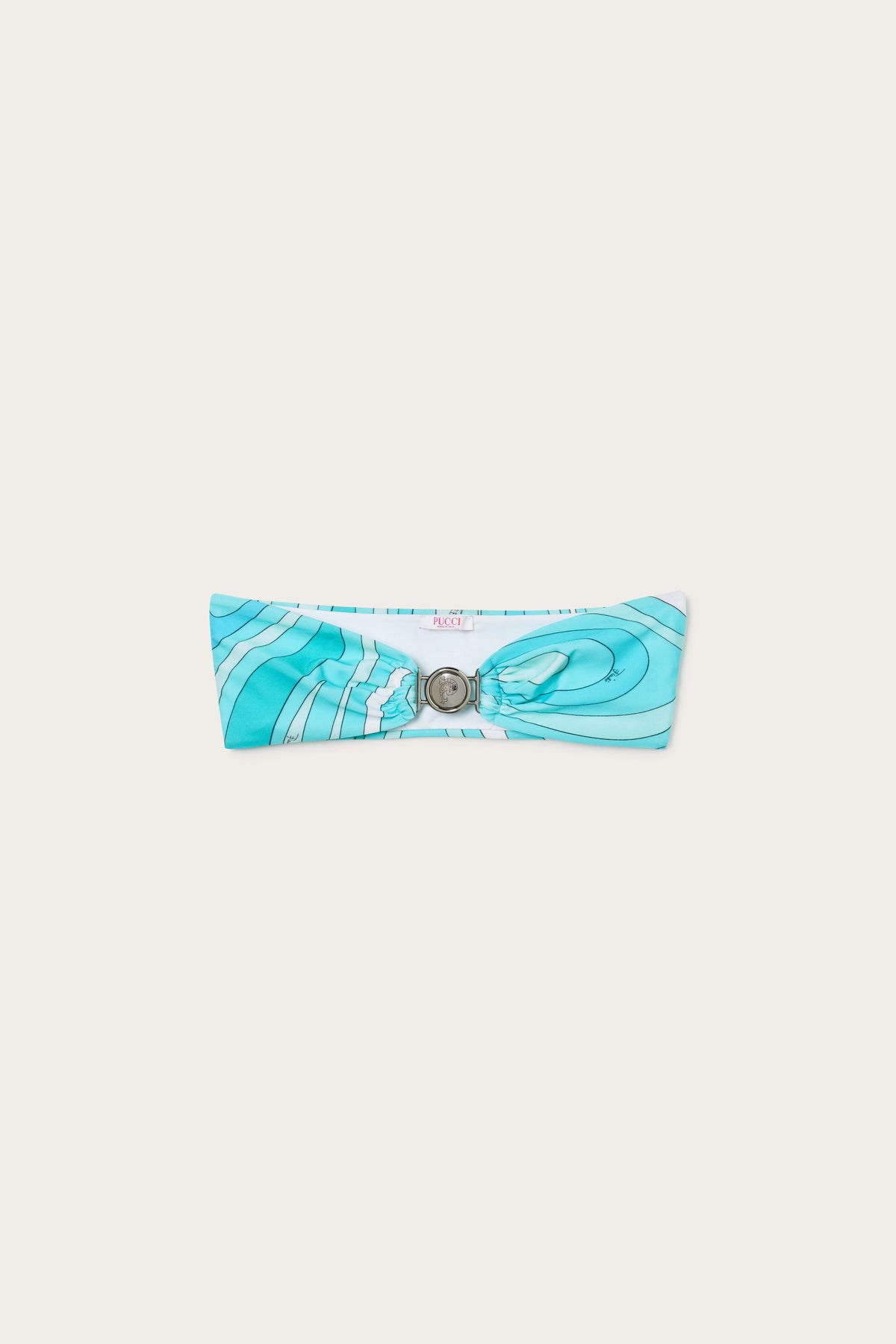 Marmo Print Bandeau Bikini Top
 WOMAN Pucci