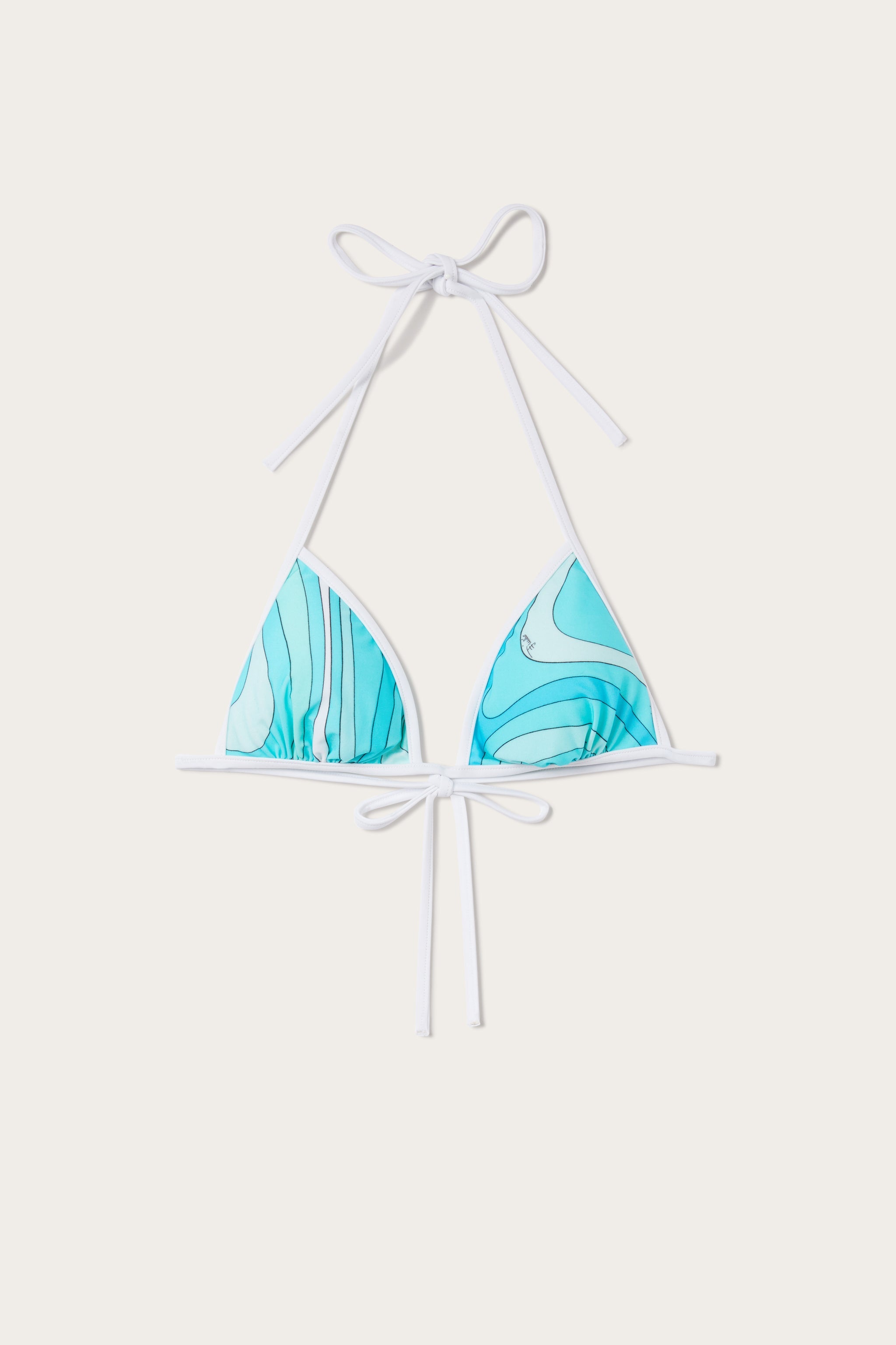 Marmo Print Triangle Bikini Top
 WOMAN Pucci