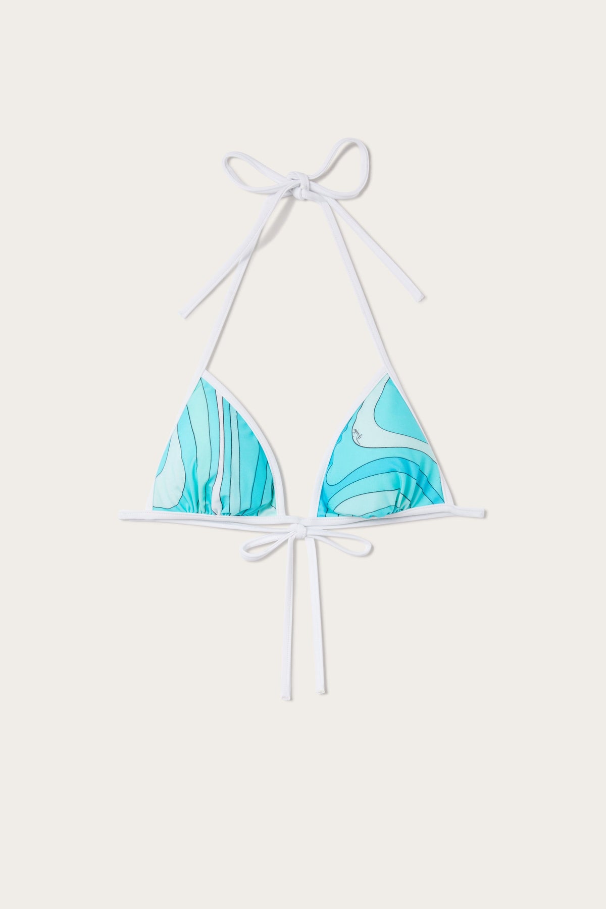 Marmo Print Triangle Bikini Top
 WOMAN Pucci