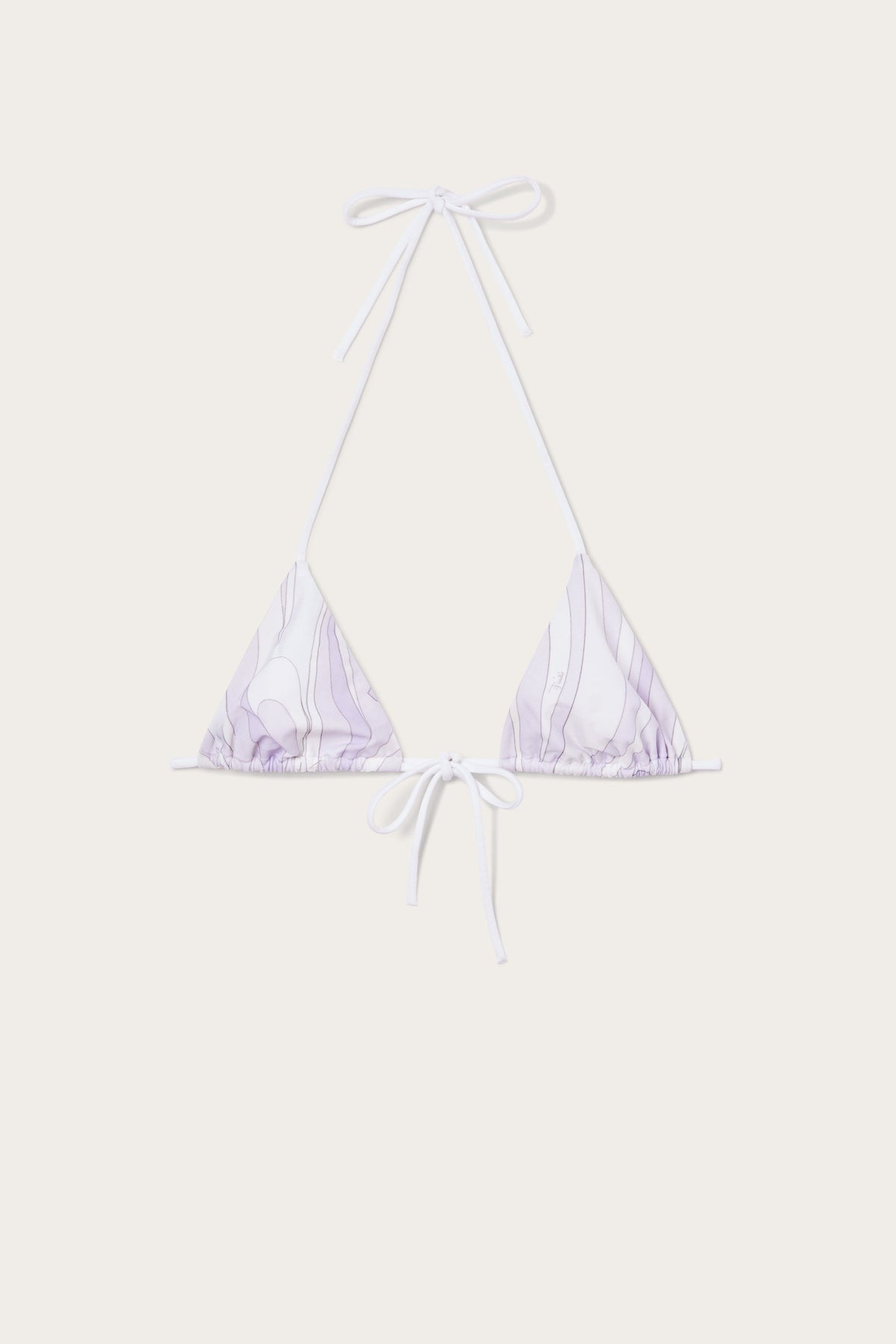 Marmo Print Triangle Bikini Top
 WOMAN Pucci