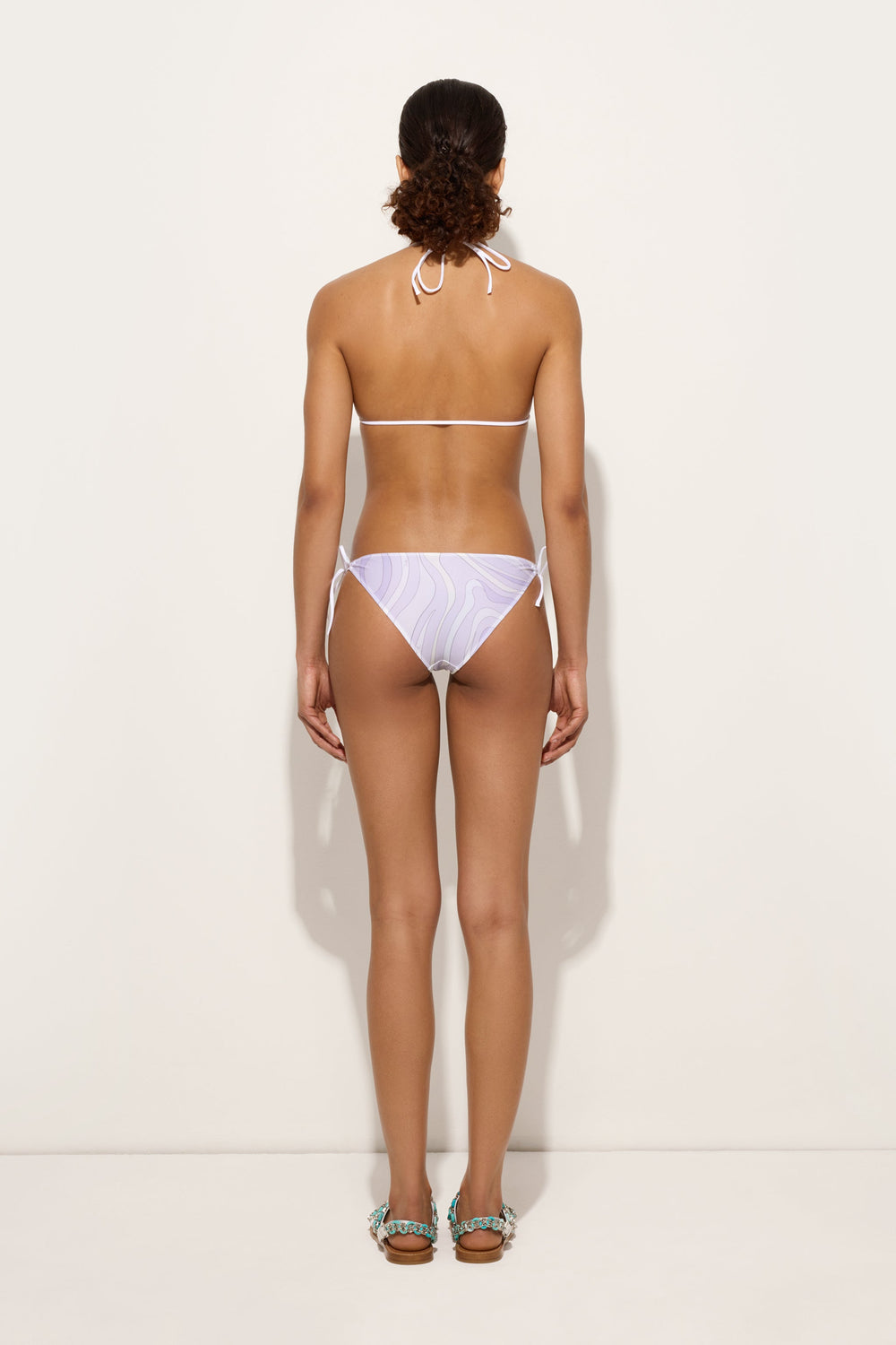 Marmo Print Bikini Bottom with Ties
 WOMAN Pucci