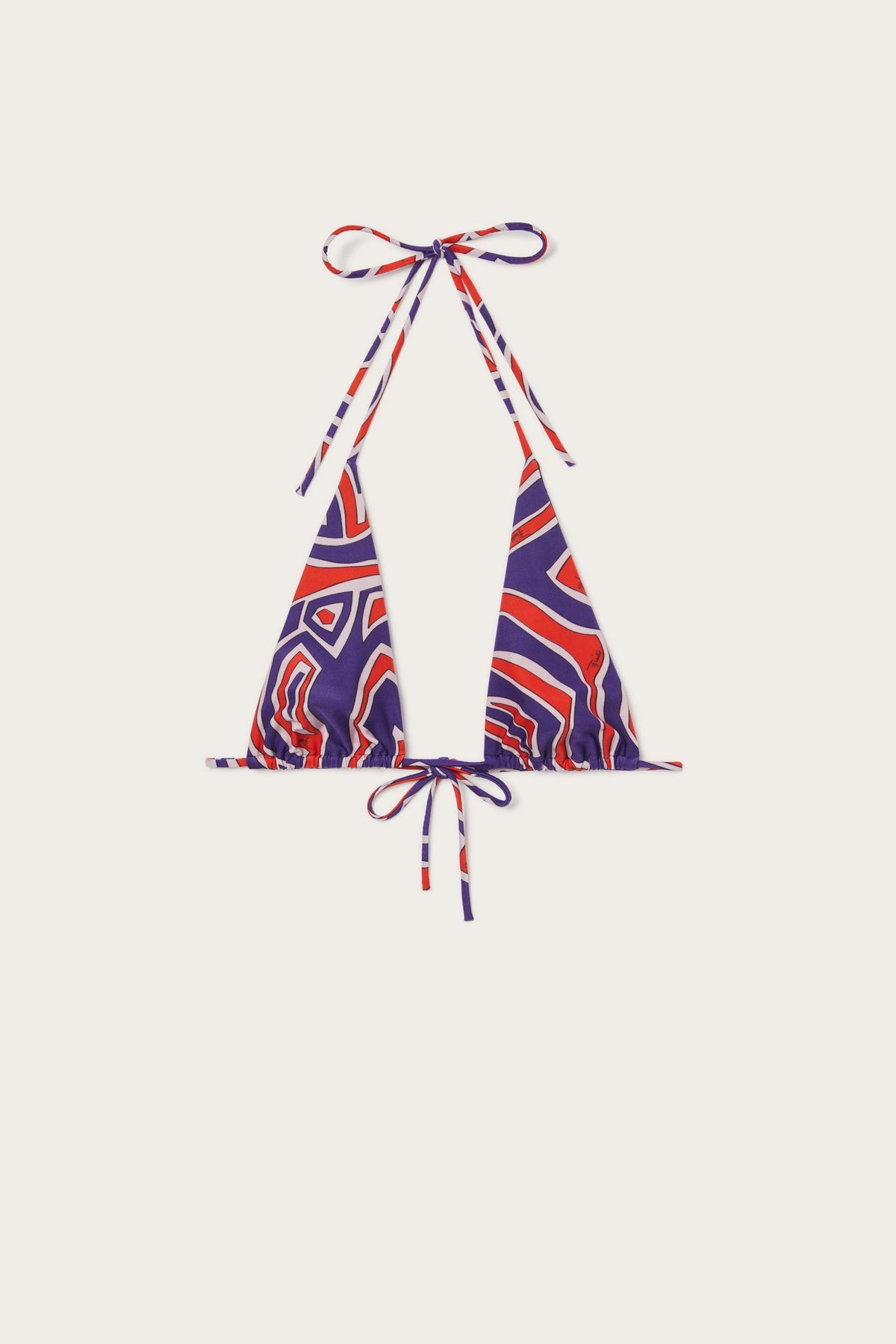 Labirinto Print Triangle Bikini Top
 WOMAN Pucci