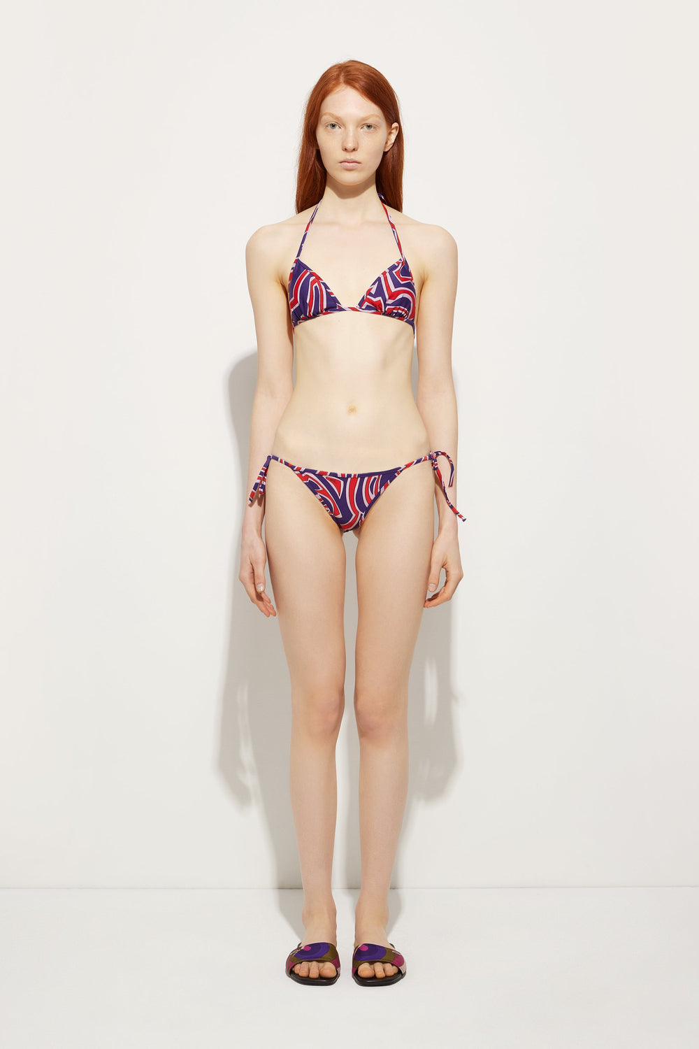 Labirinto Print Triangle Bikini Top
 WOMAN Pucci