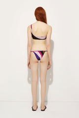 Iride Print One shoulder Bikini Top
 WOMAN Pucci
