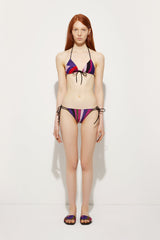 Iride Print Bikini Bottom with Ties
 WOMAN Pucci