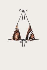 Marmo Print Triangle Bikini Top
 WOMAN Pucci