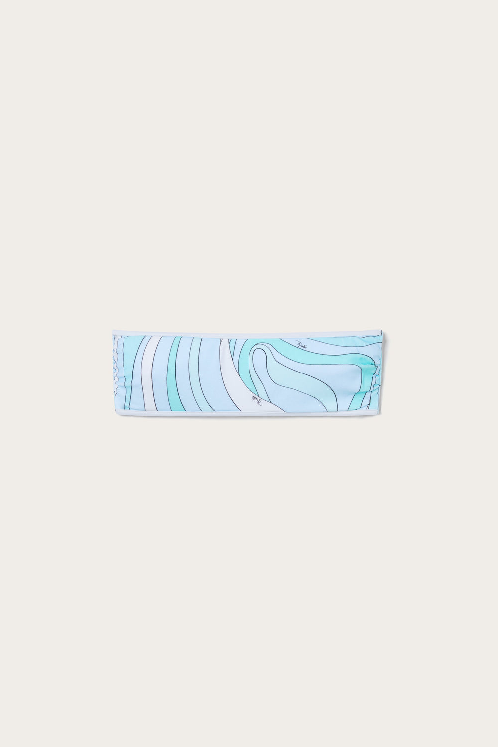 Marmo Print Bandeau Bikini Top
 WOMAN Pucci