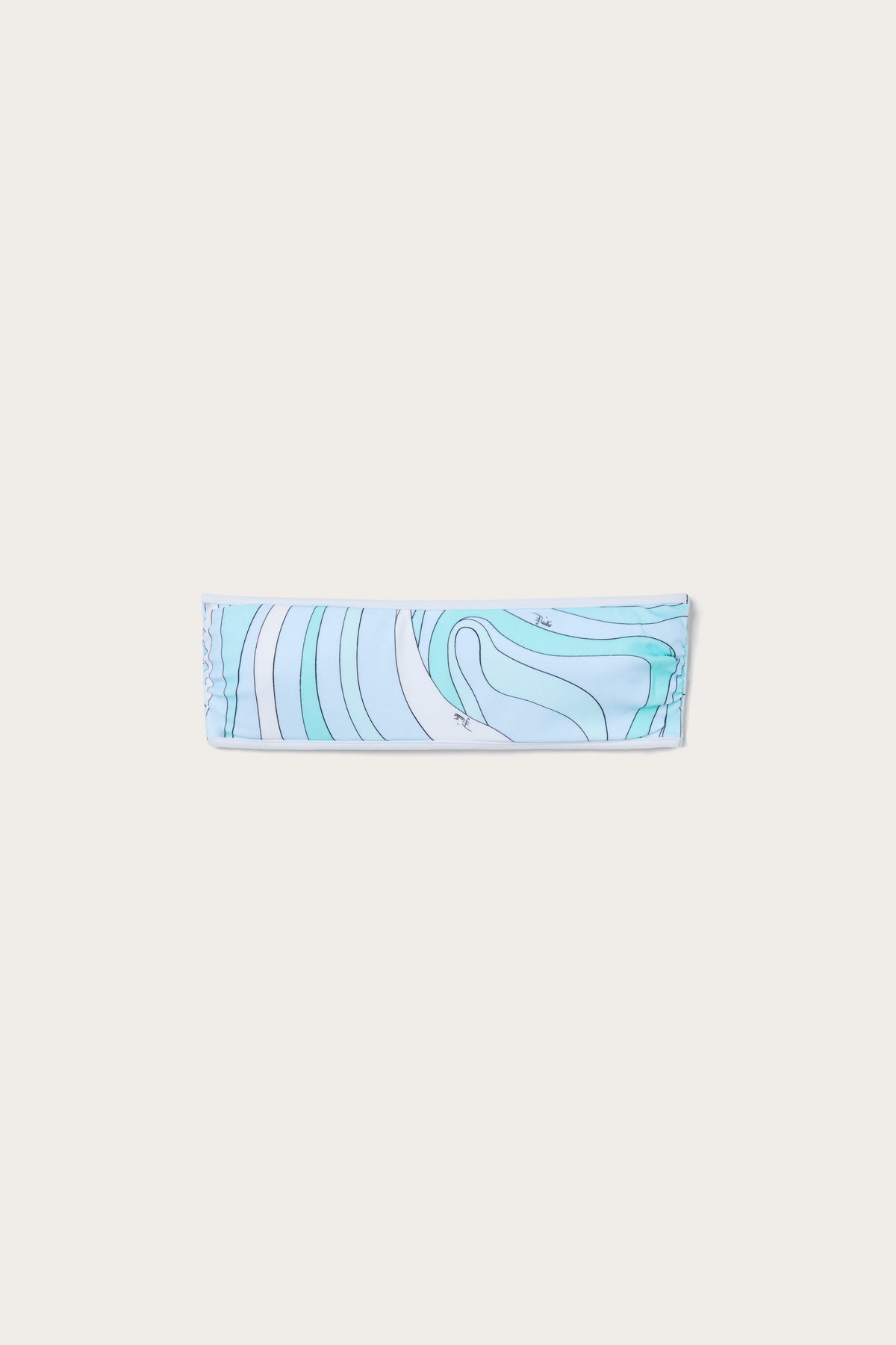 Marmo Print Bandeau Bikini Top
 WOMAN Pucci