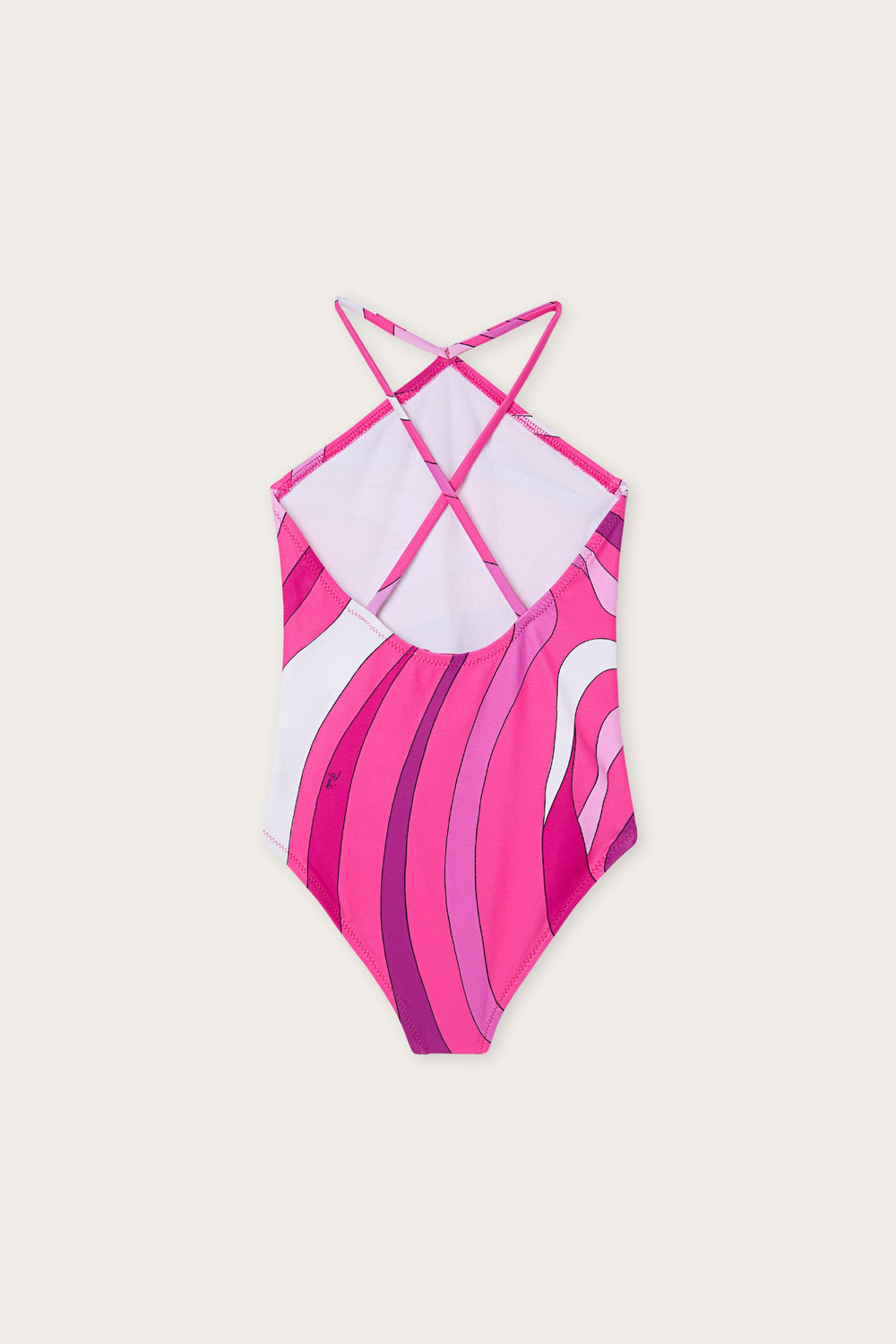 Marmo Print Cross-Over One-Piece Swimsuit
  Pucci