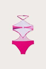Marmo Print Cut-Out One-Piece Swimsuit
  Pucci
