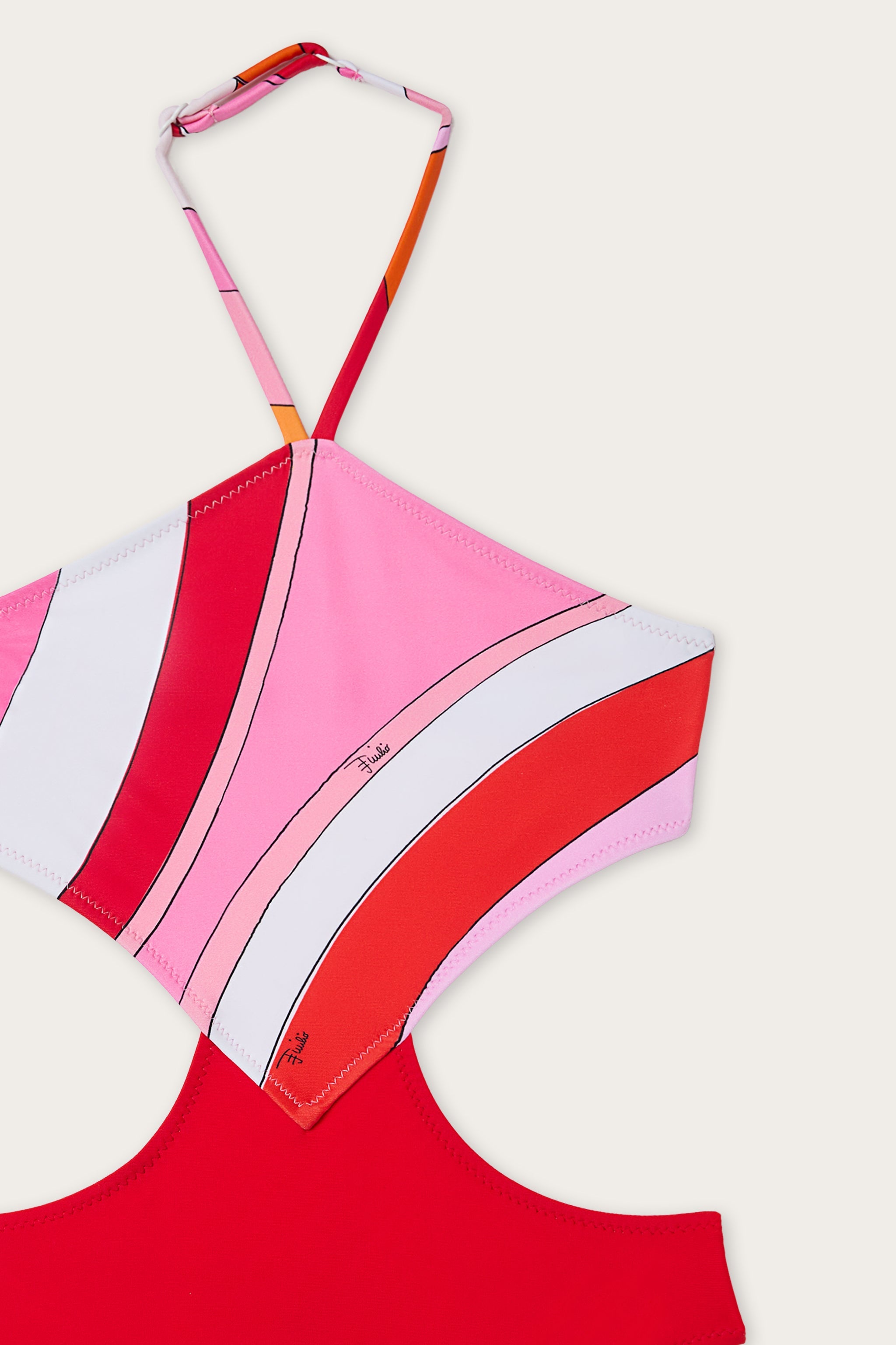 Iride Print Cut-Out One-Piece Swimsuit
  Pucci