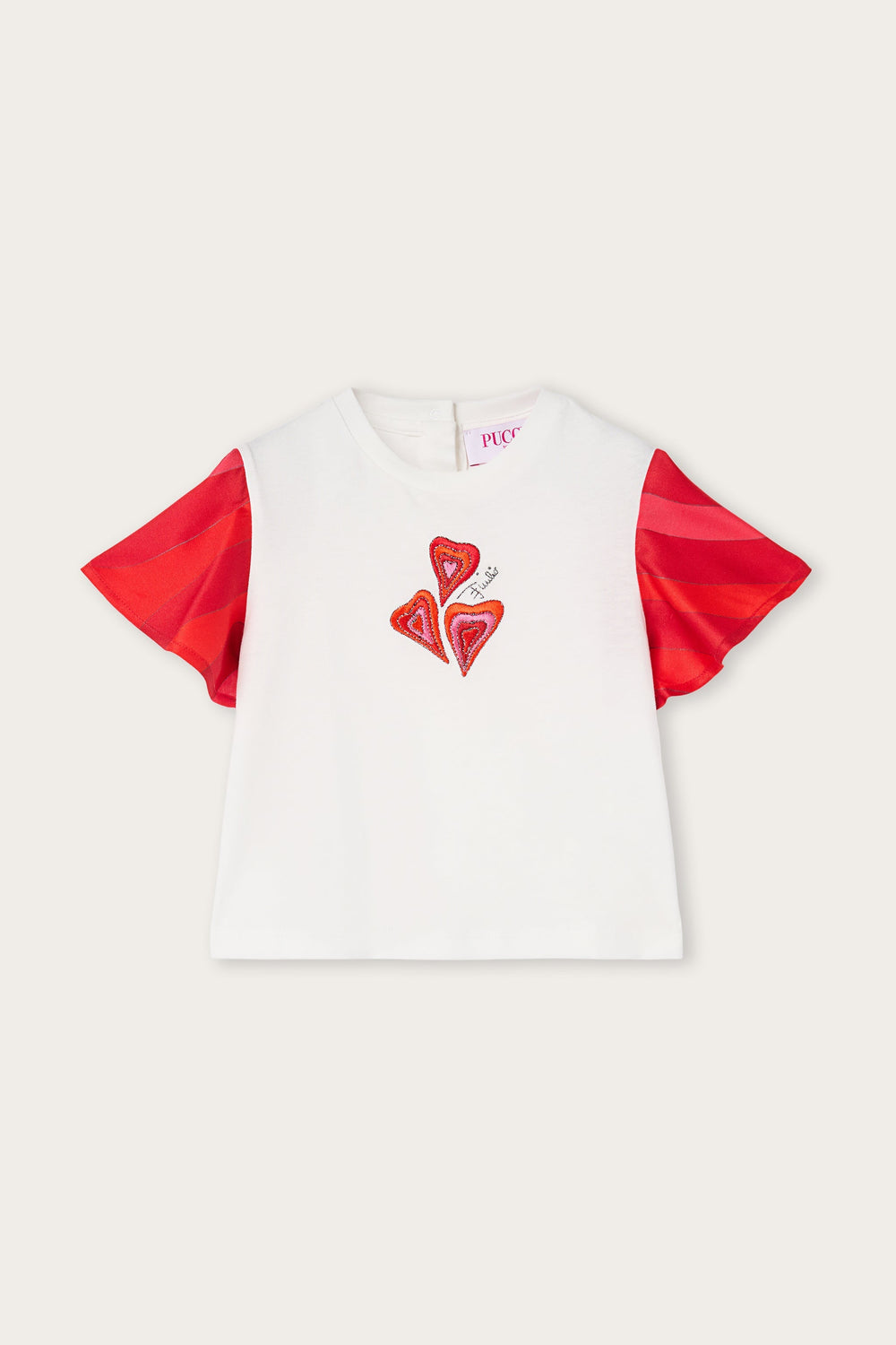 T-shirt with Printed Sleeves
  Pucci