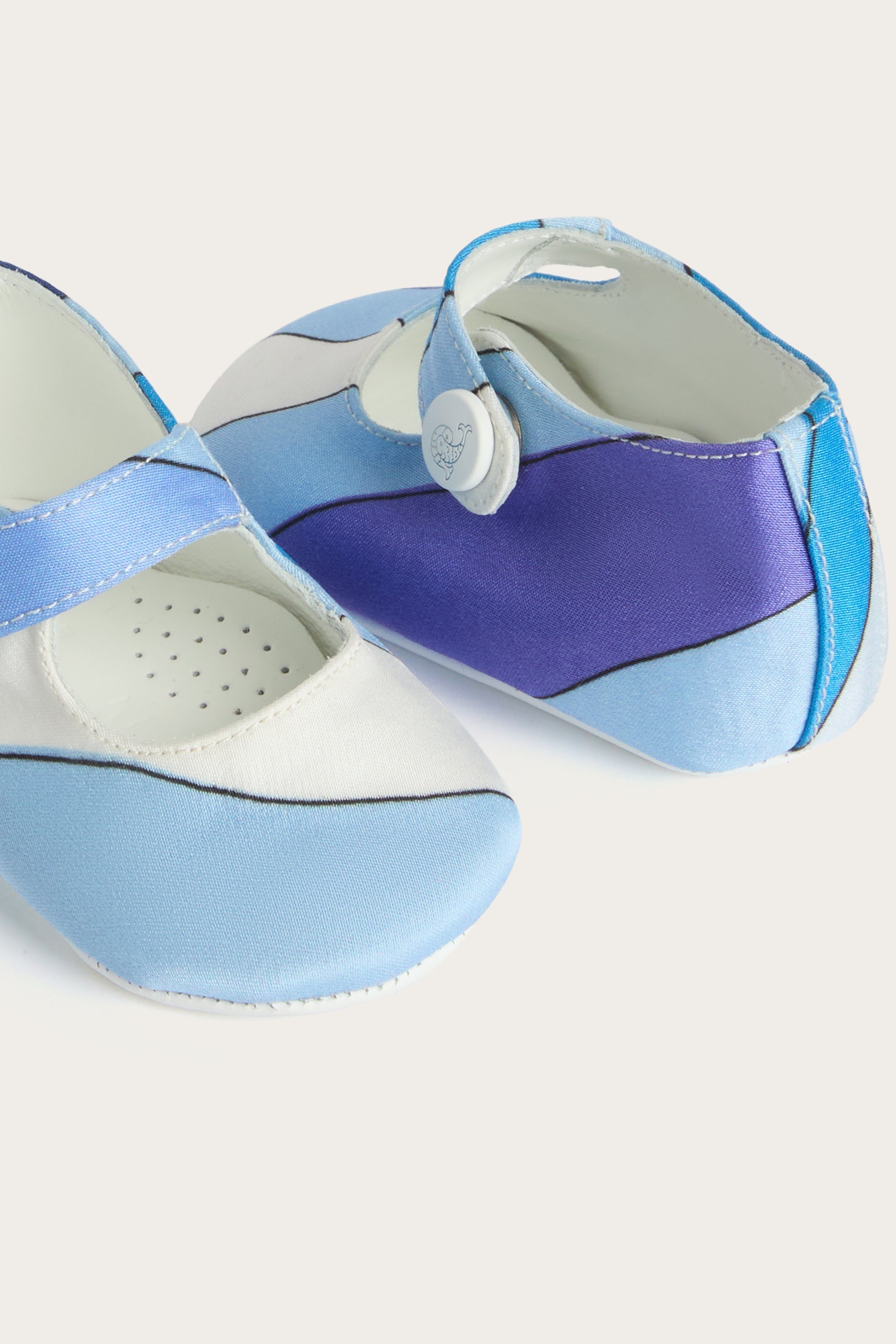 Marmo Print Newborn Ballet Flats
  Pucci