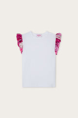 T-shirt with Satin Sleeves
  Pucci