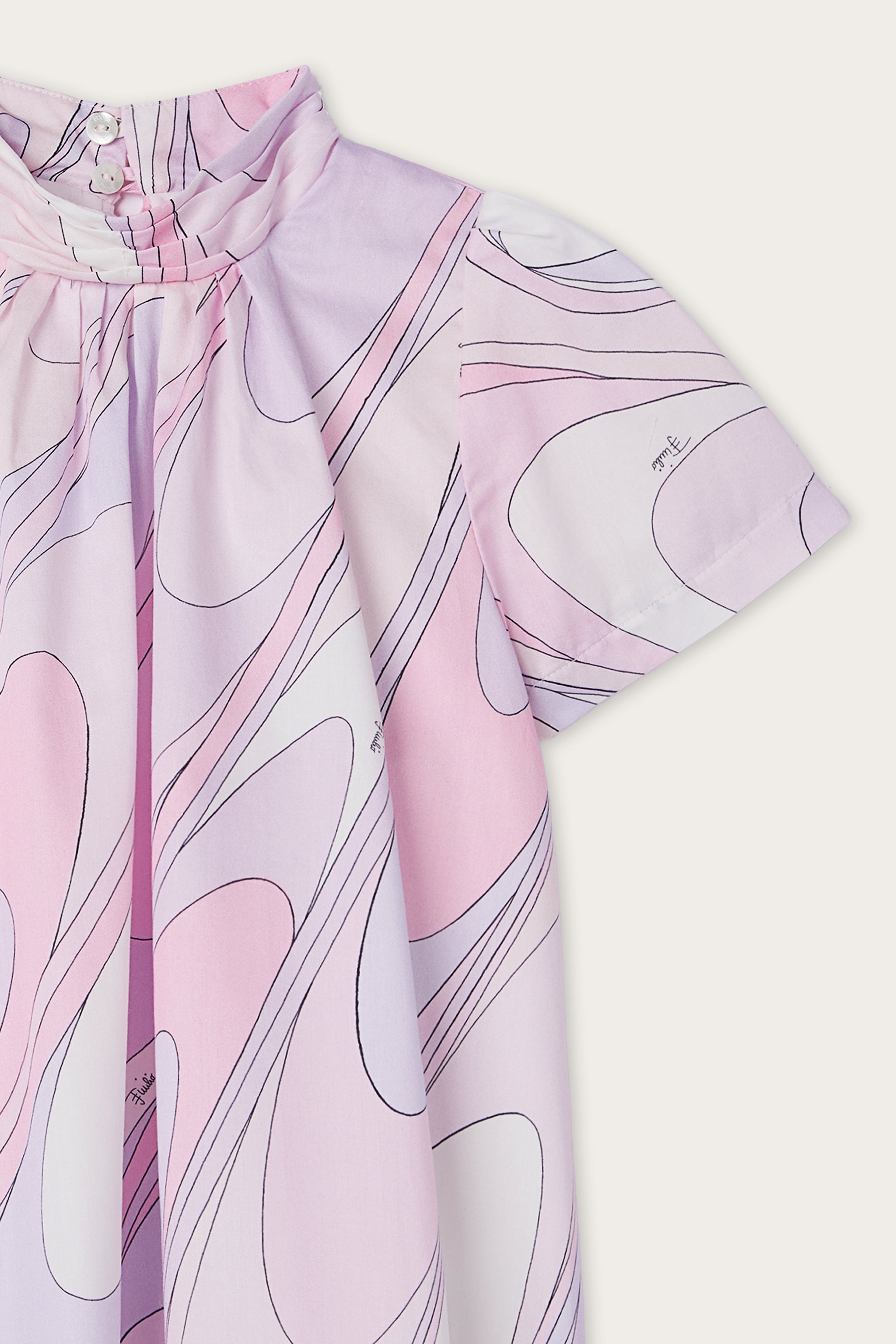 Onde Print Satin Dress
  Pucci