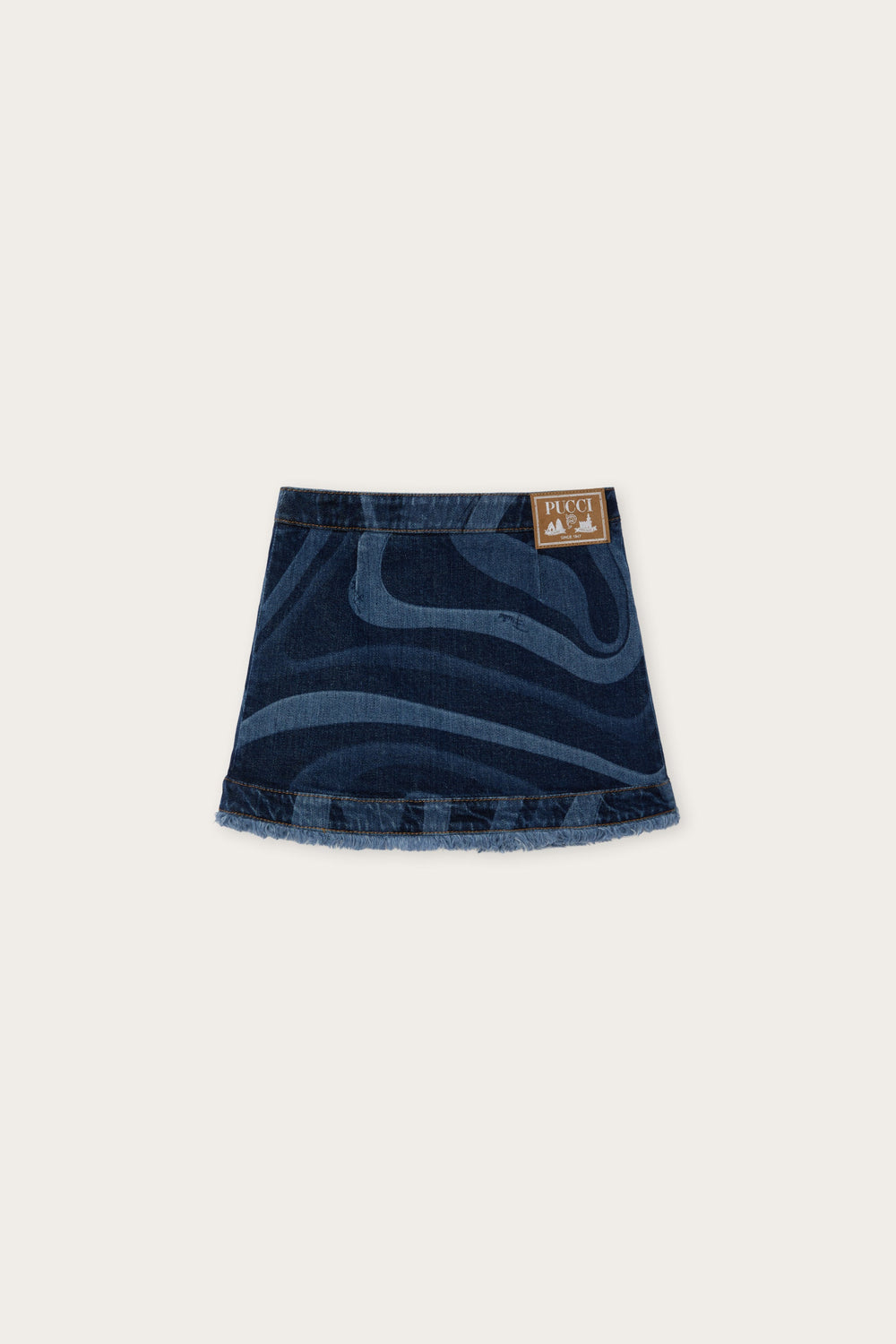 Denim Skirt with Marmo Print
  Pucci