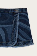 Denim Skirt with Marmo Print
  Pucci