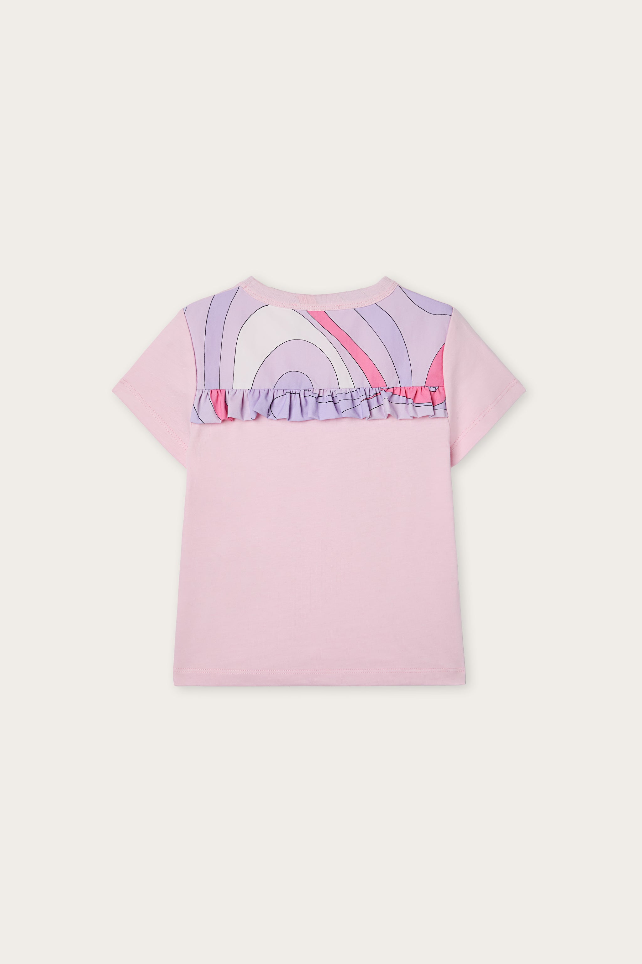Embroidered T-shirt with Logo and Ruffle
  Pucci
