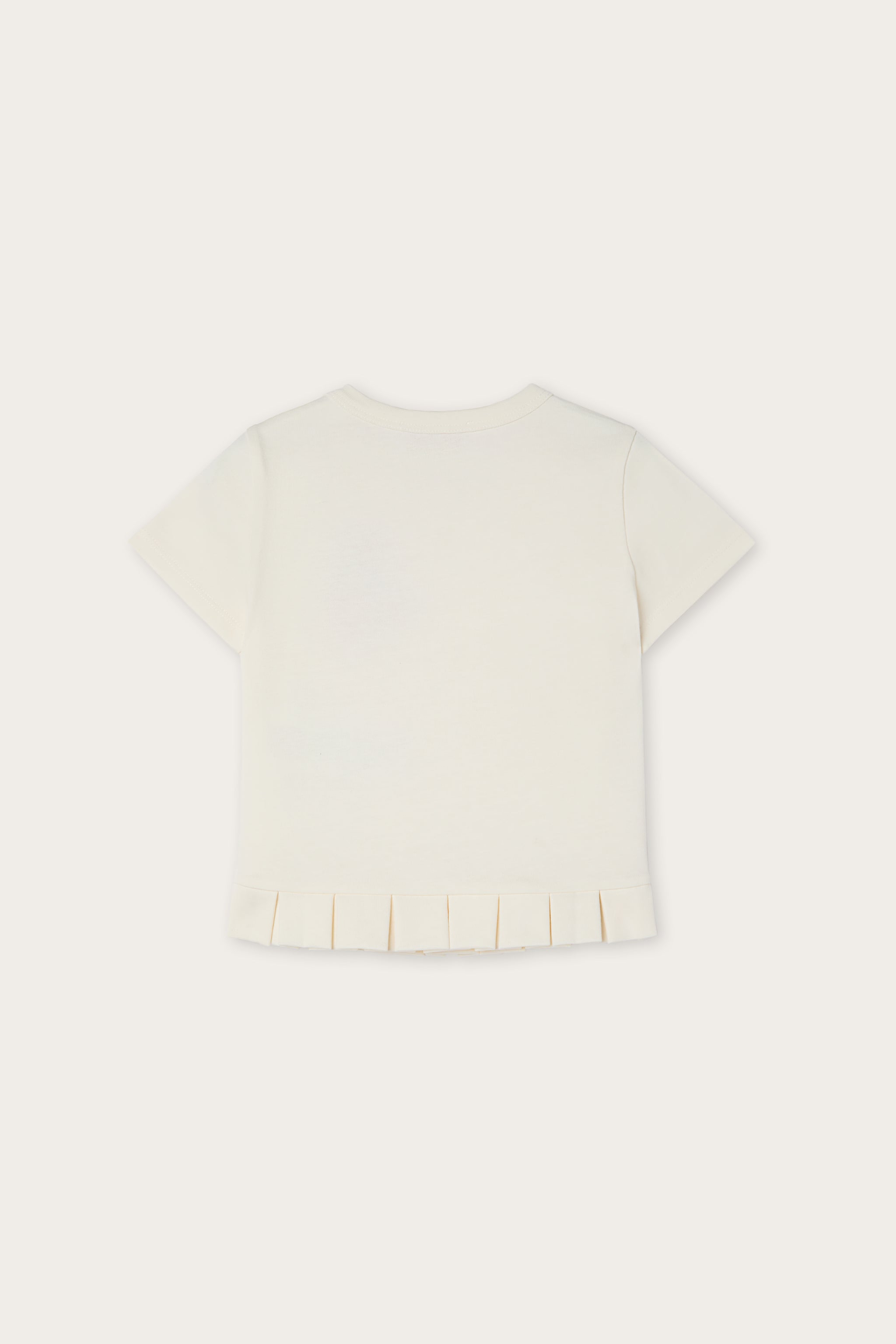 Embroidered T-shirt with Pleated Hem
  Pucci