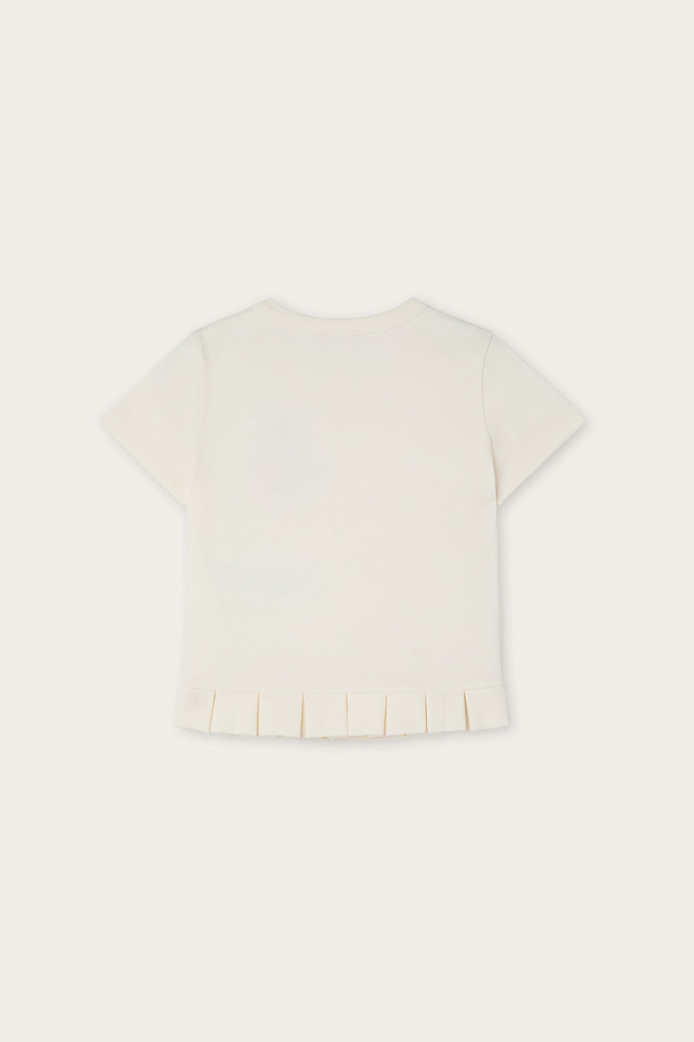 Embroidered T-shirt with Pleated Hem
  Pucci