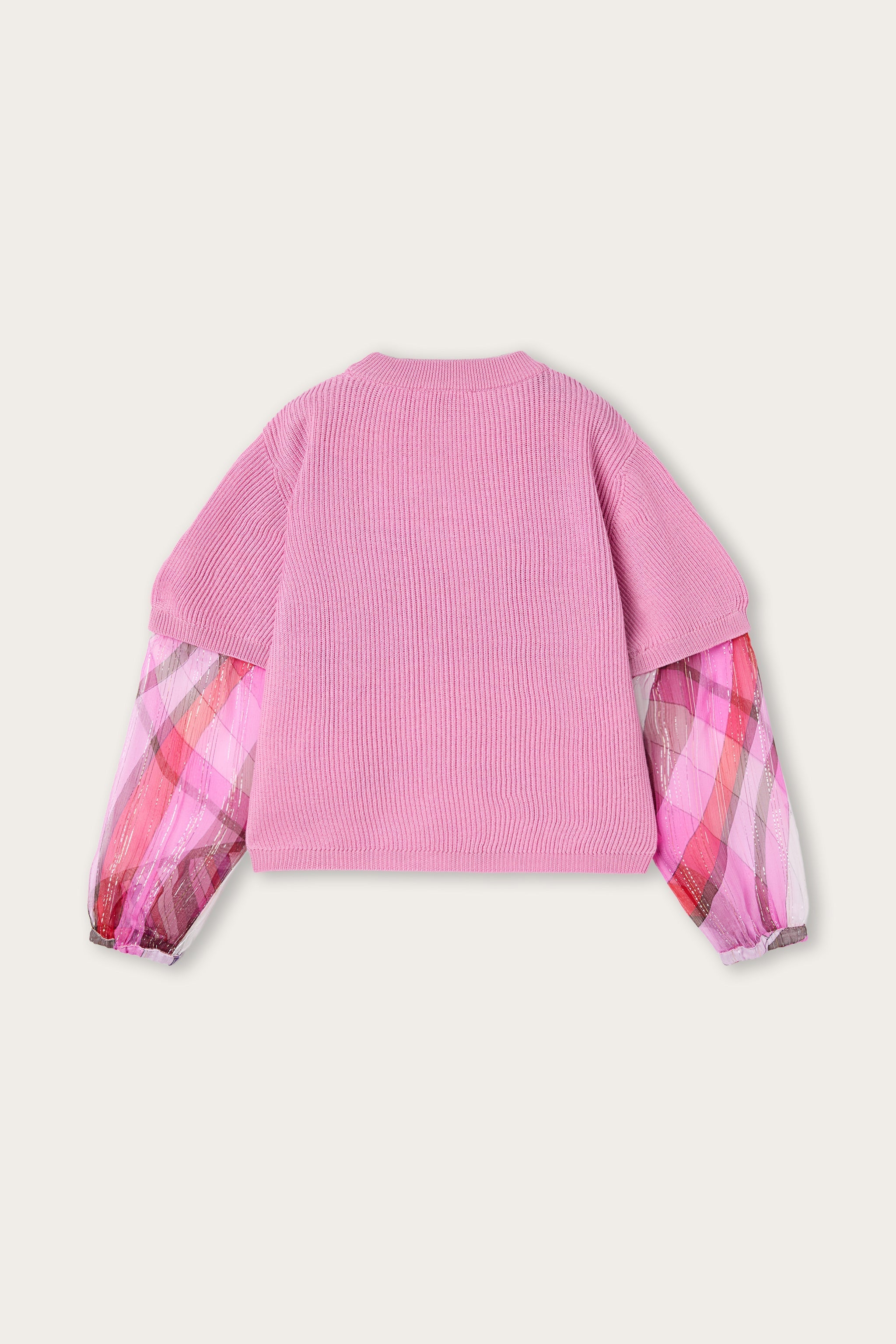 Sweater with Voile Sleeves
  Pucci