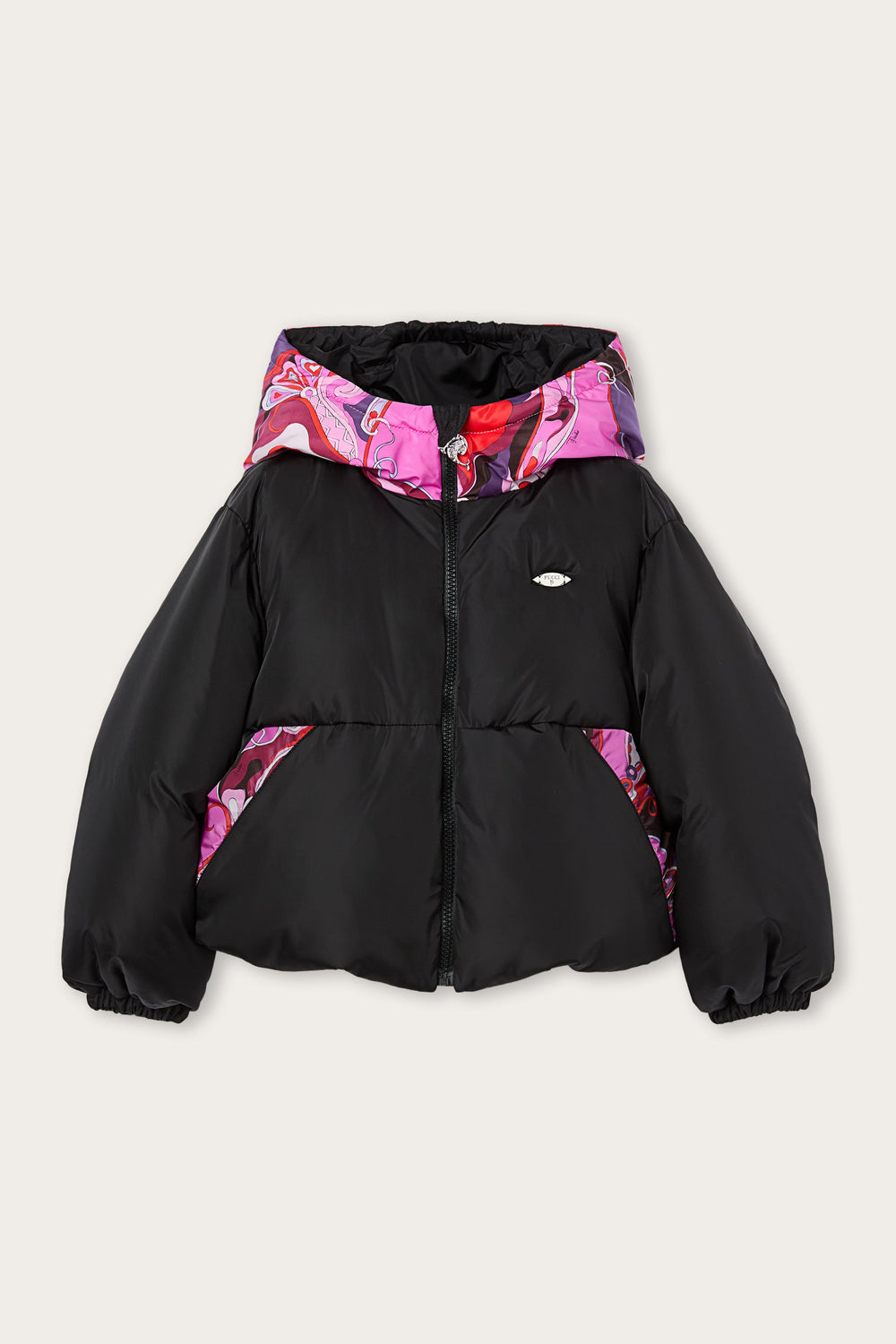 Down Jacket with Printed Details
  Pucci