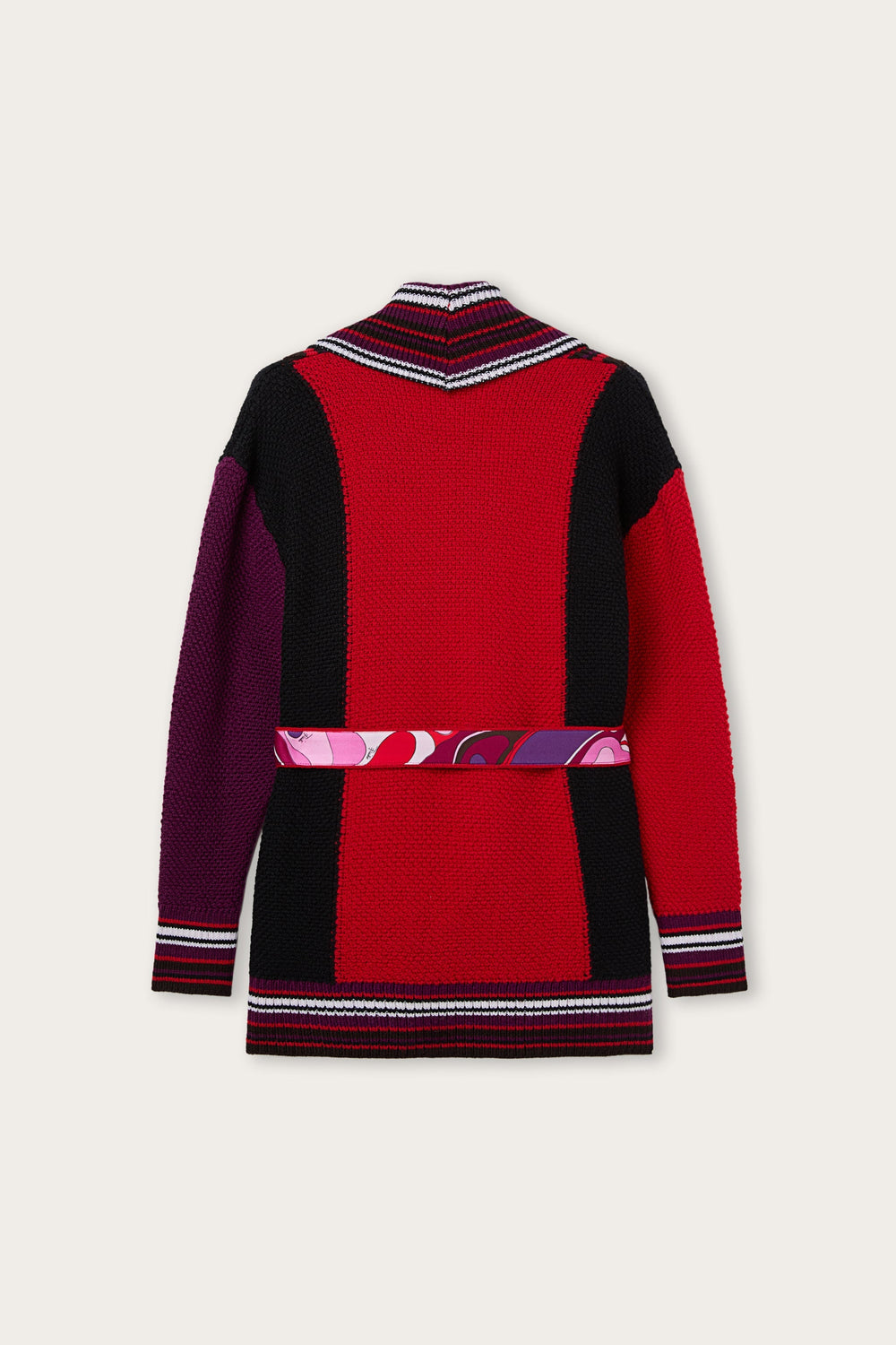 Cardigan with Printed Belt
  Pucci