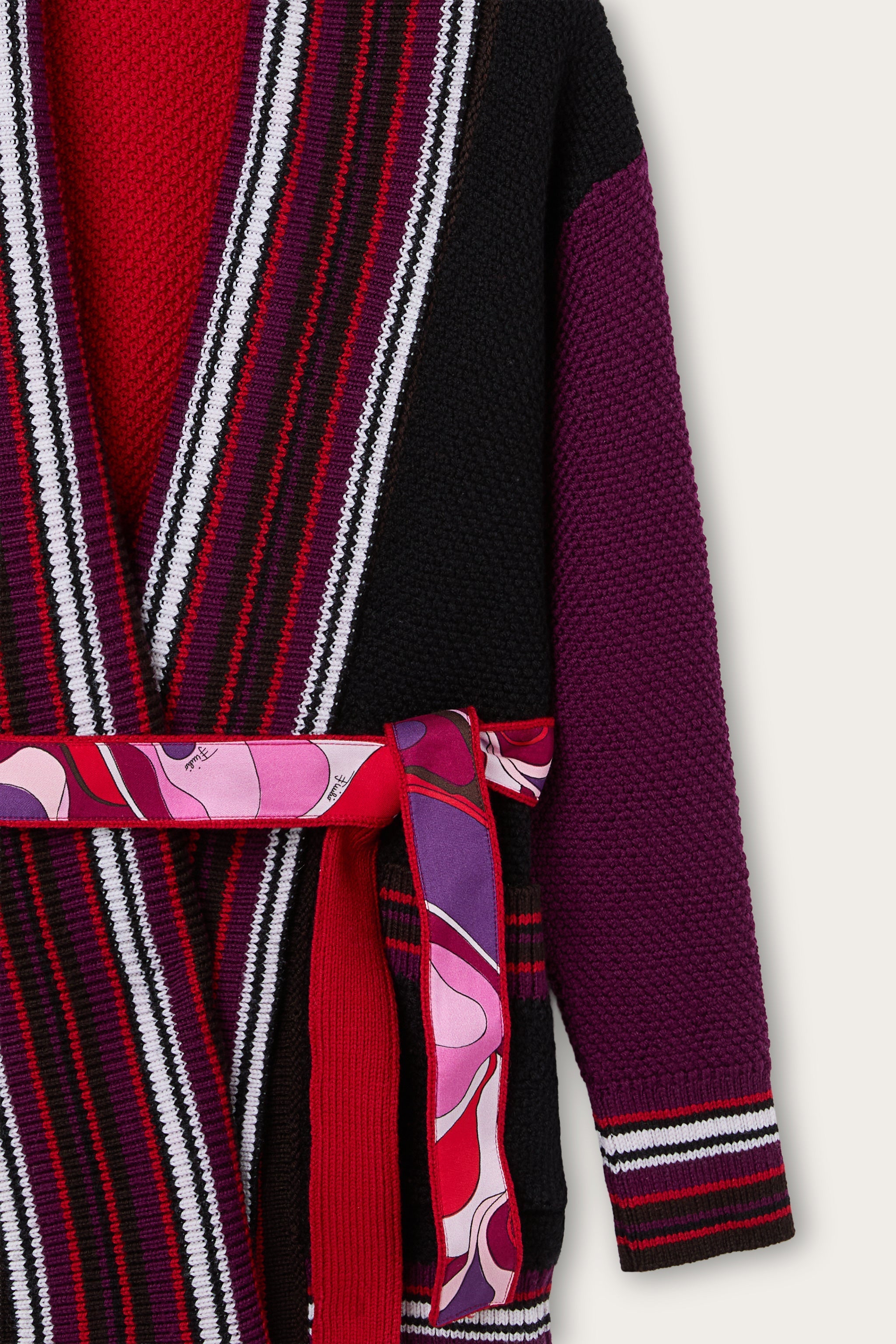 Cardigan with Printed Belt
  Pucci