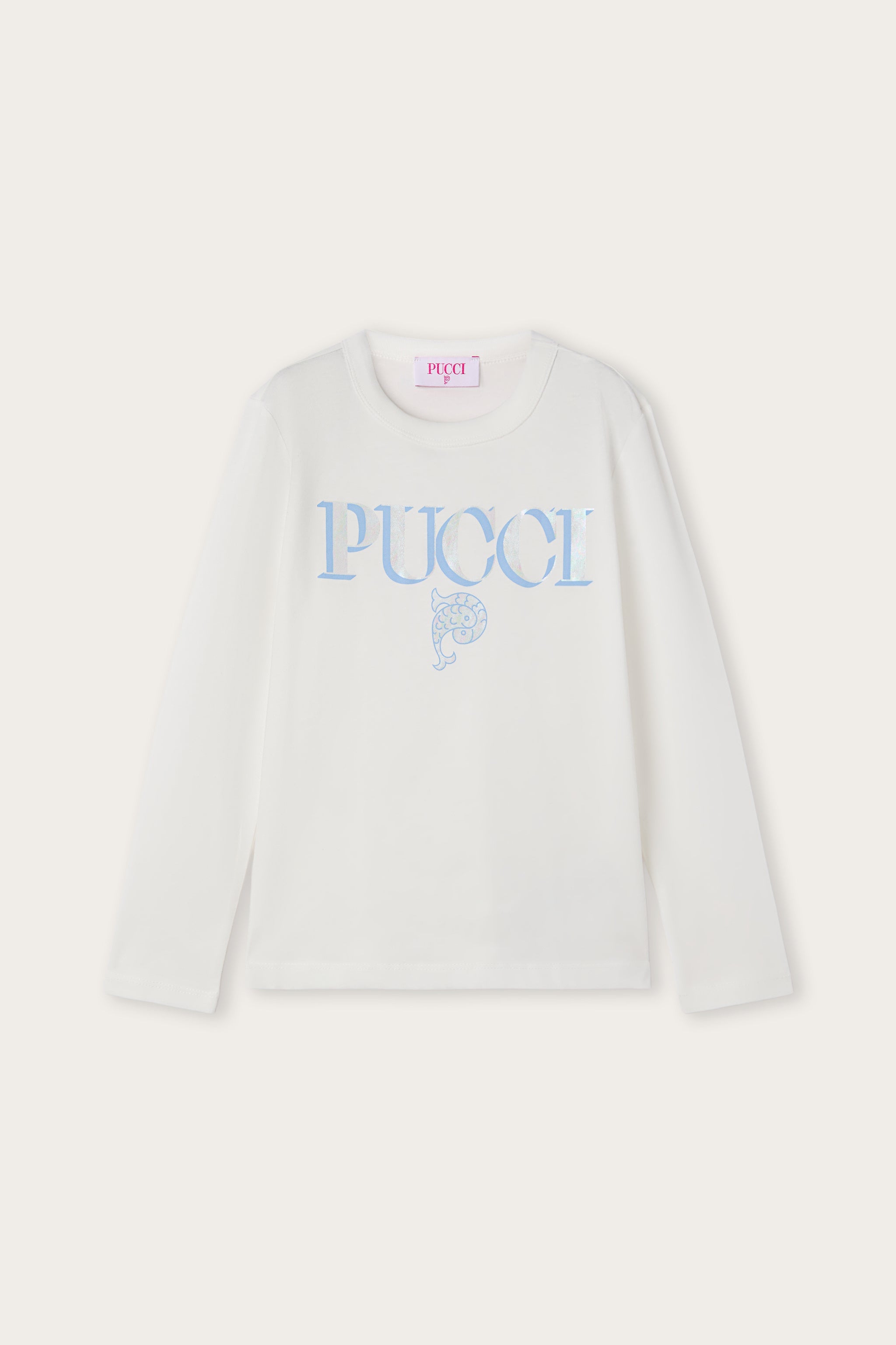 Long Sleeve T-Shirt with Logo
  Pucci