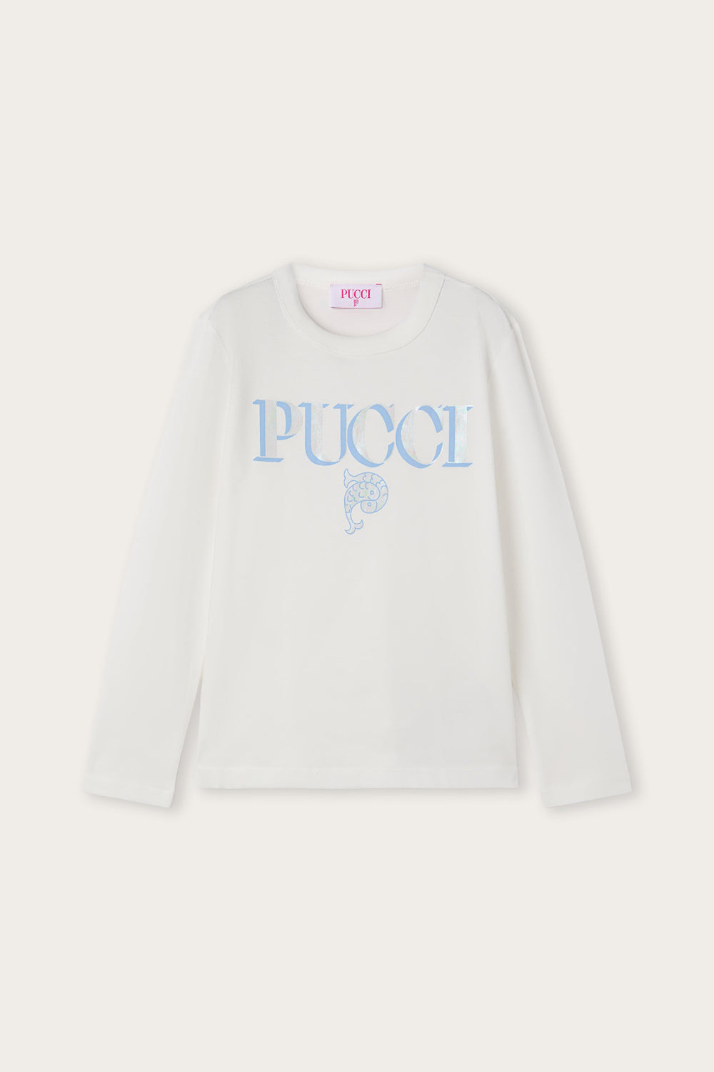 Long Sleeve T-Shirt with Logo
  Pucci