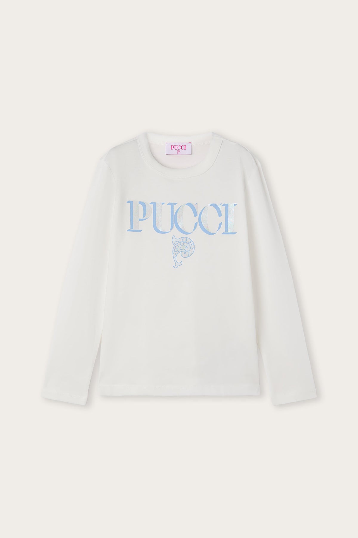 Long Sleeve T-Shirt with Logo
  Pucci