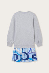 Sweatshirt Dress with Printed Skirt
  Pucci