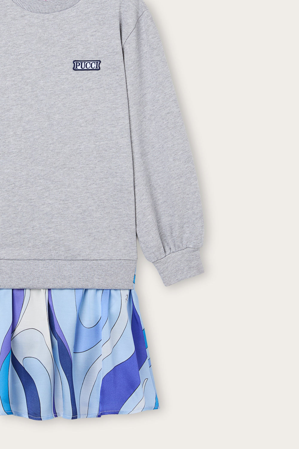 Sweatshirt Dress with Printed Skirt
  Pucci