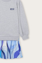 Sweatshirt Dress with Printed Skirt
  Pucci