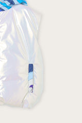 Holographic Effect Sleeveless Down Jacket
  Pucci