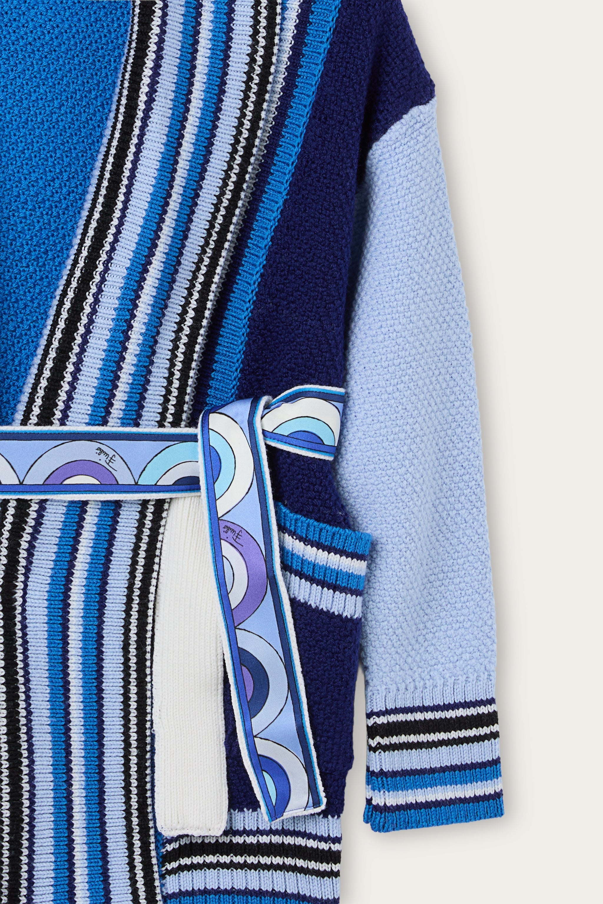 Cardigan with Printed Belt
  Pucci