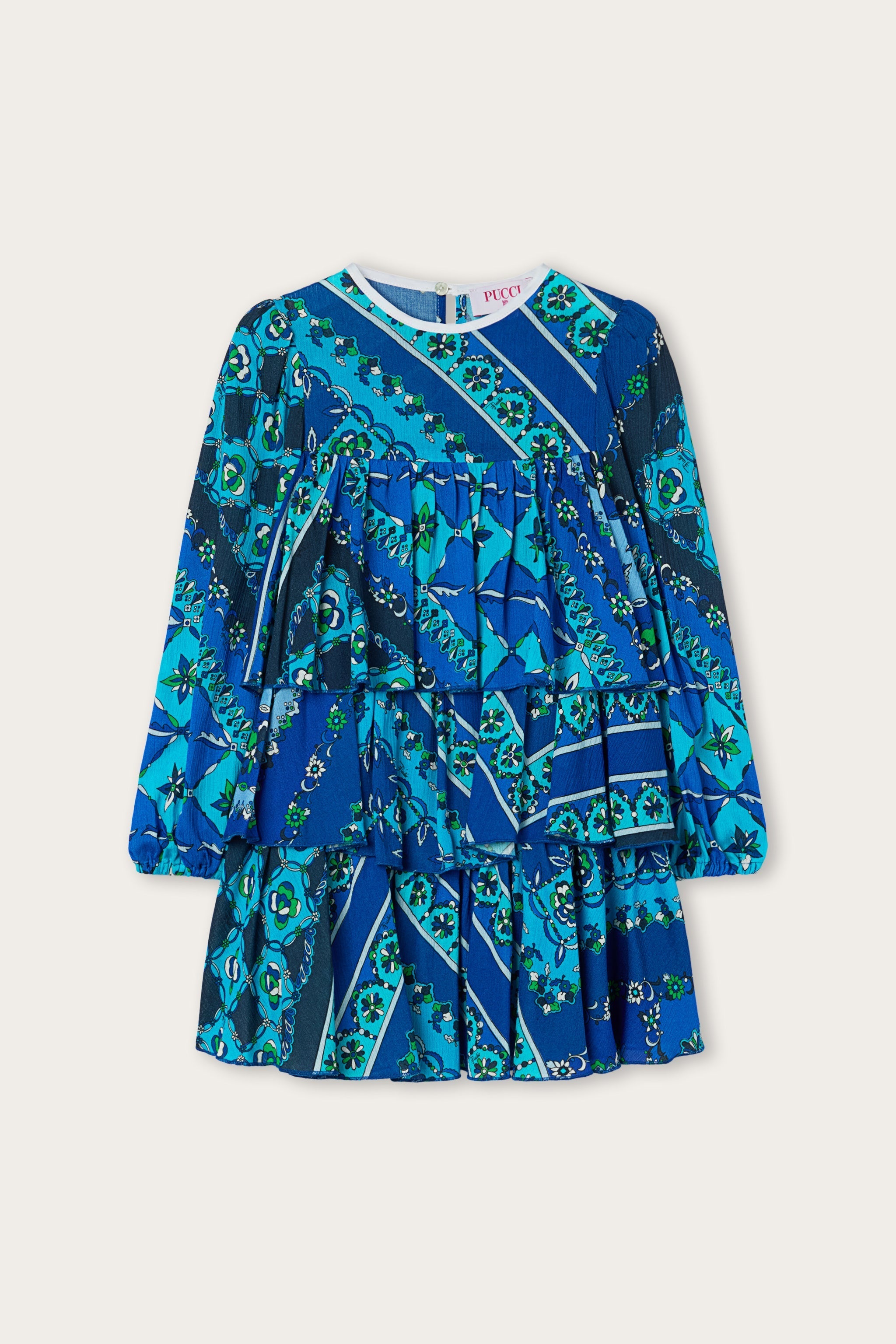 Festa Print Dress with Ruffles
  Pucci