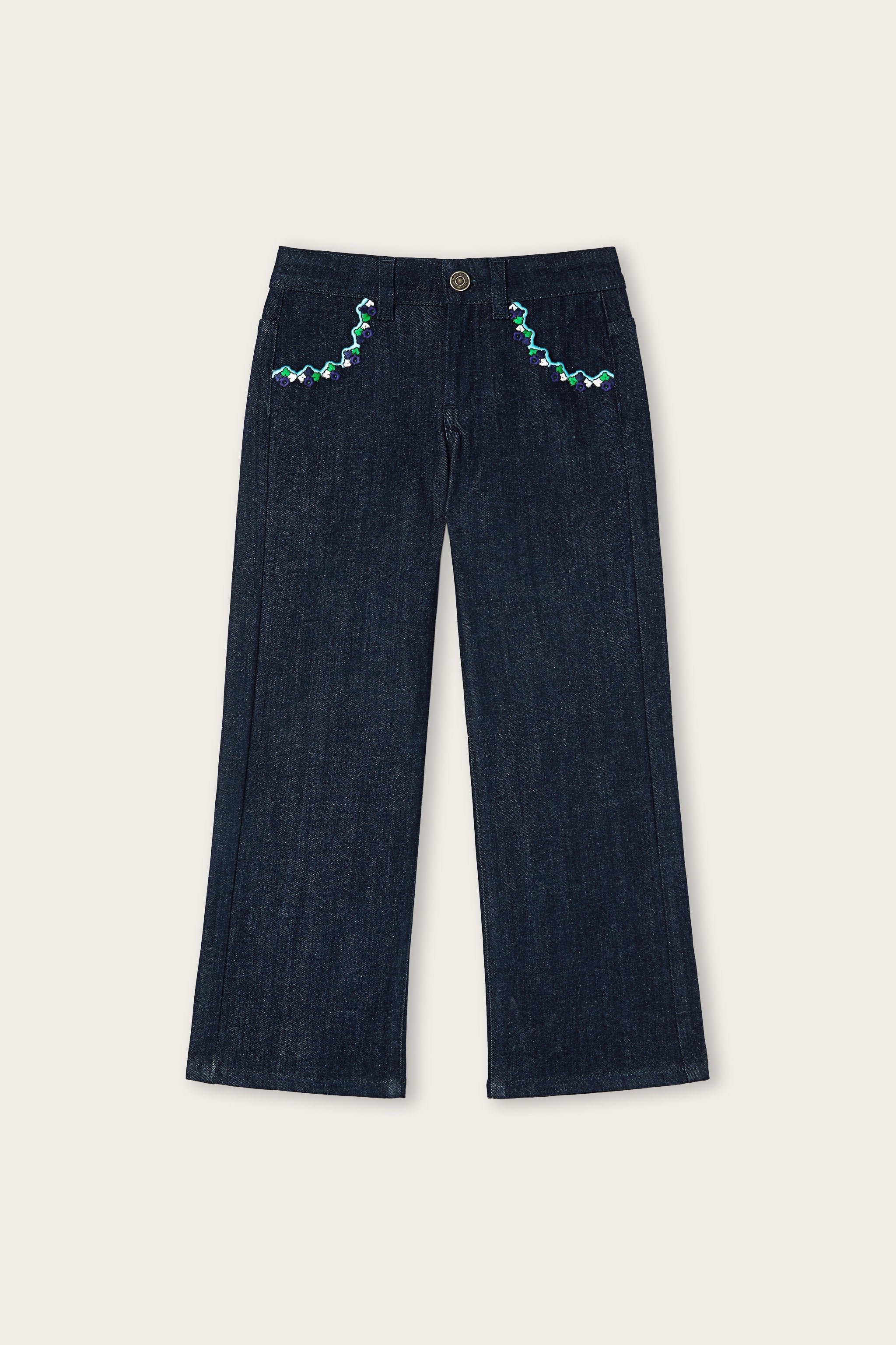 Flared Pants with Embroidered Details
  Pucci