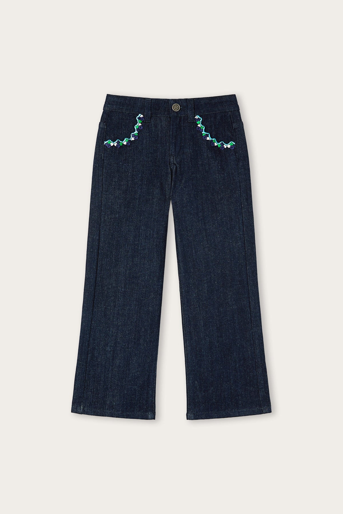 Flared Pants with Embroidered Details
  Pucci
