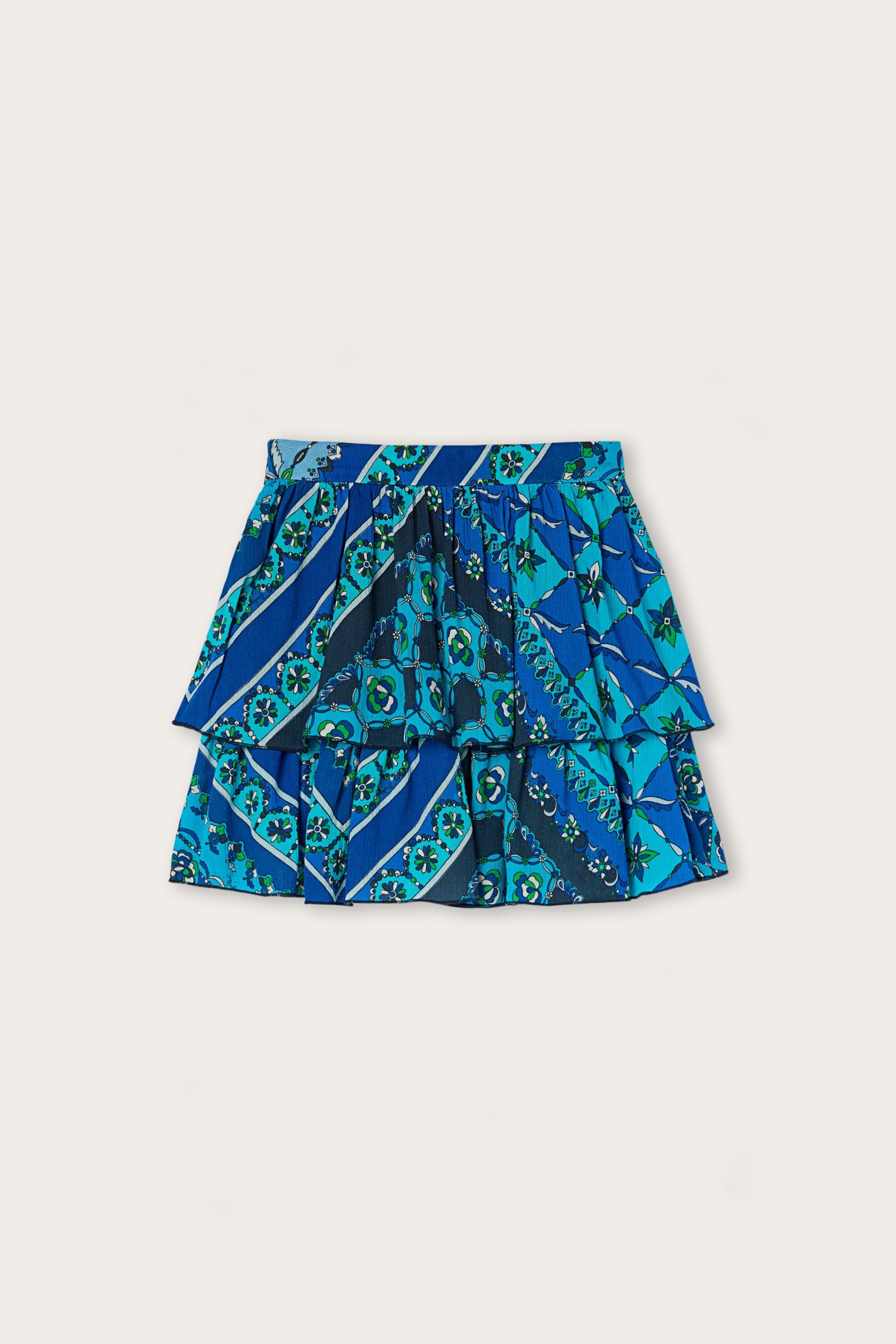 Festa Print Ruffle Skirt
  Pucci