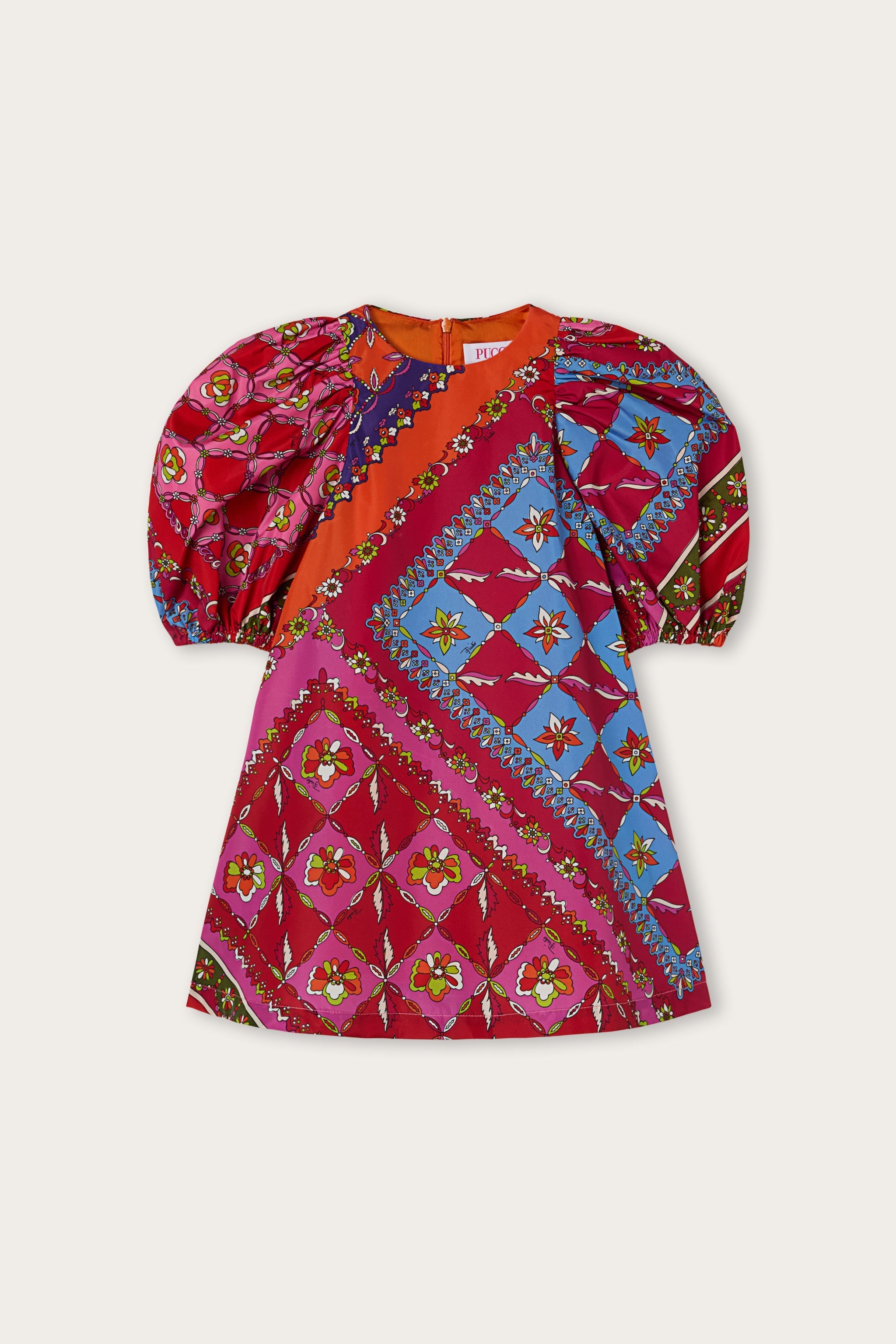 Festa Print Dress with Balloon Sleeves
  Pucci