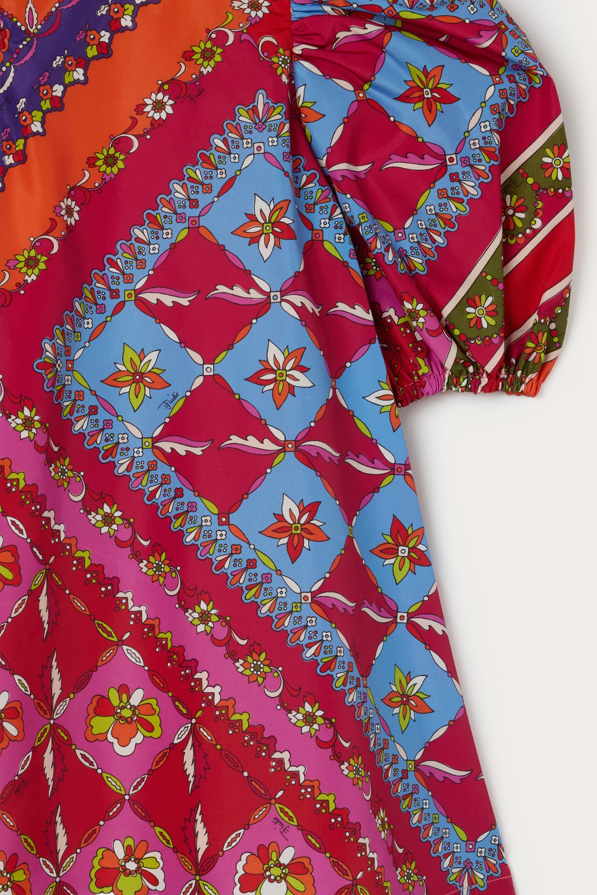 Festa Print Dress with Balloon Sleeves
  Pucci
