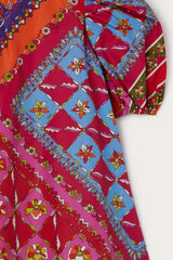 Festa Print Dress with Balloon Sleeves
  Pucci