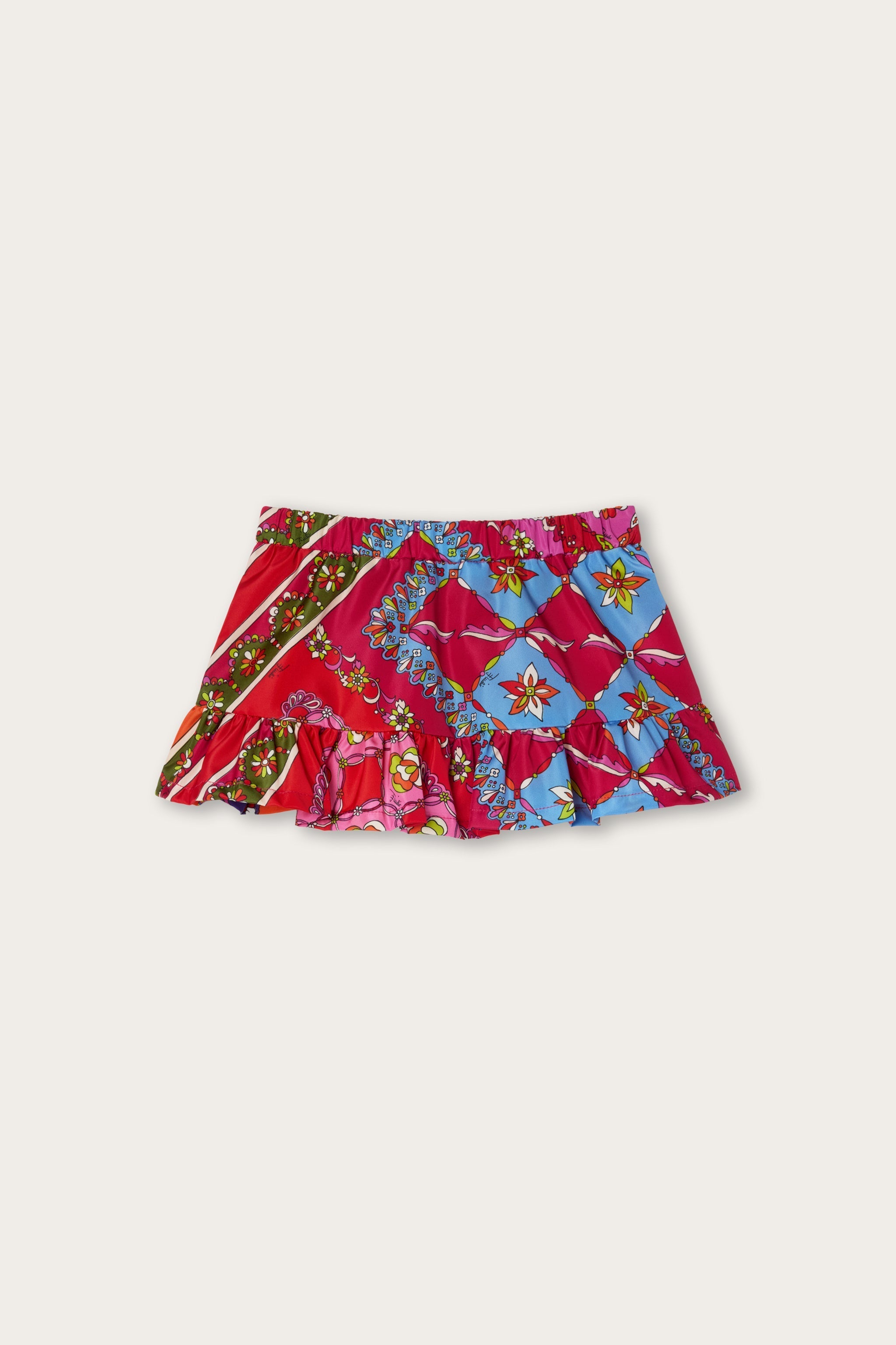 Festa Print Ruffle Skirt
  Pucci