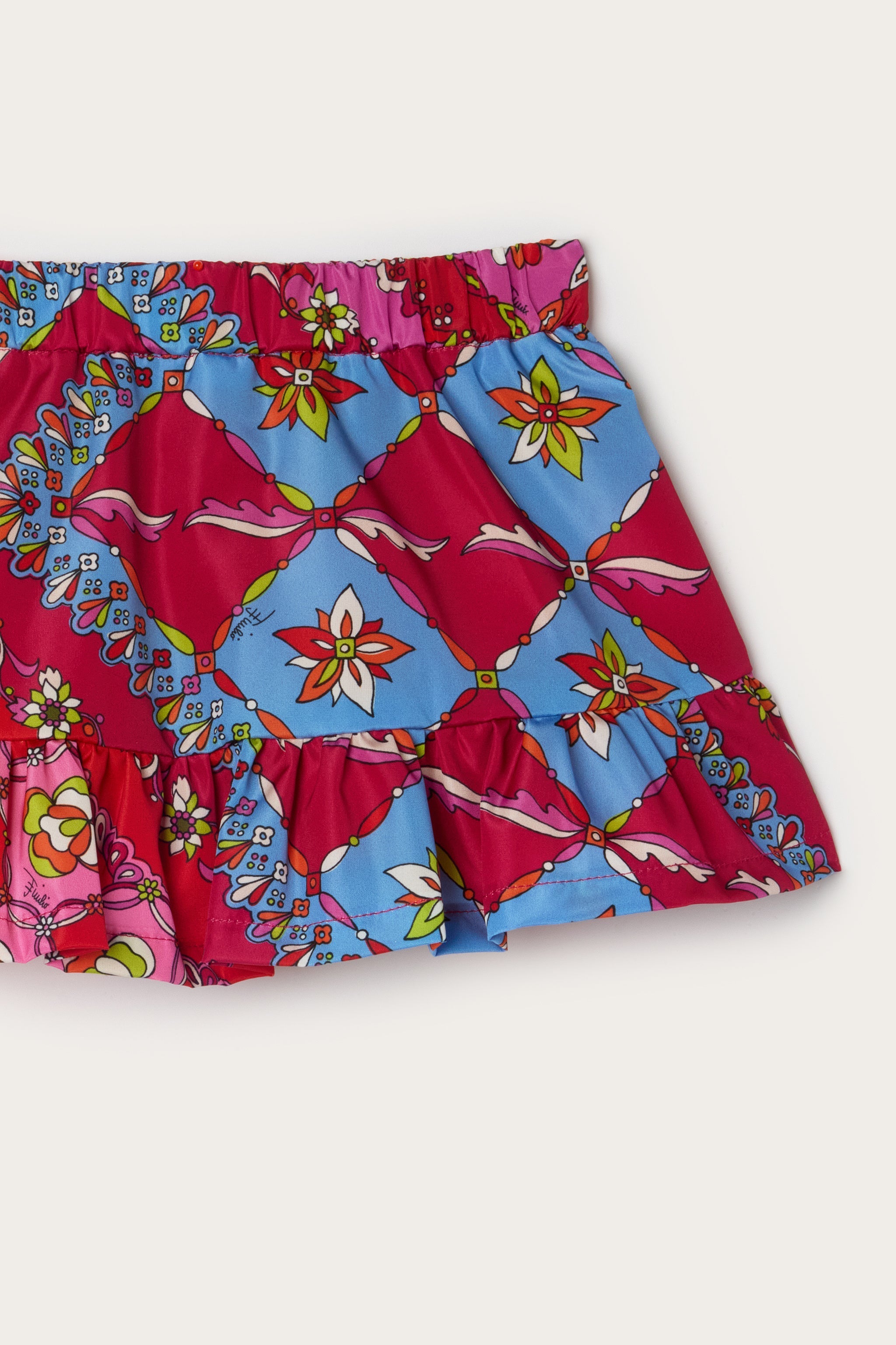 Festa Print Ruffle Skirt
  Pucci