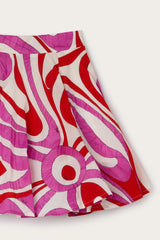 Marmo Print Ruffle Skirt
  Pucci
