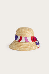 Straw Hat with Printed Bow
  Pucci